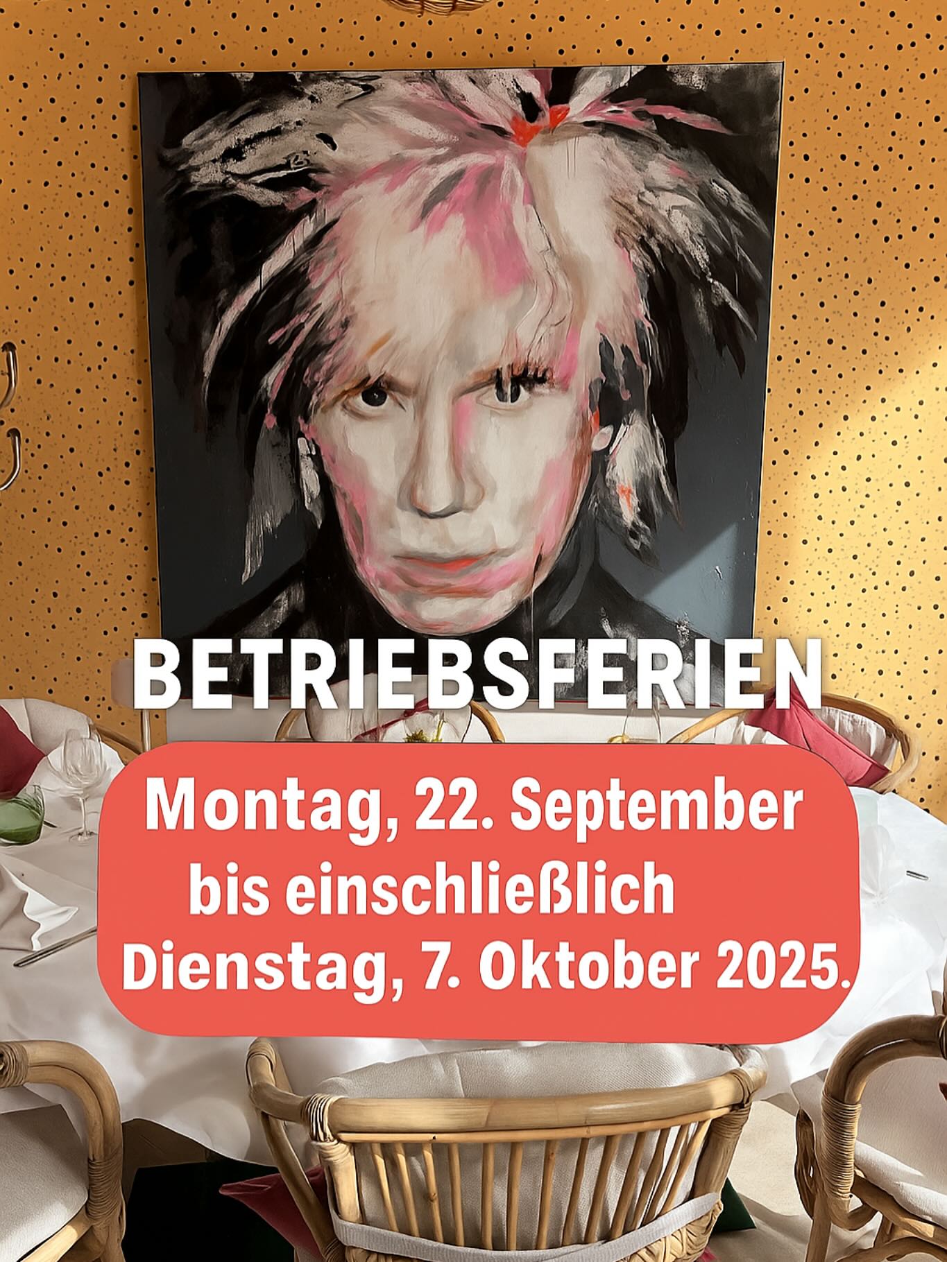 BETRIEBSFERIEN
Montag, 22. September bis einschließlich Dienstag, 7. Oktober 2025. Bis bald! #leibeslustmünster #leibeslust #österreich🇦🇹 #urlaub
