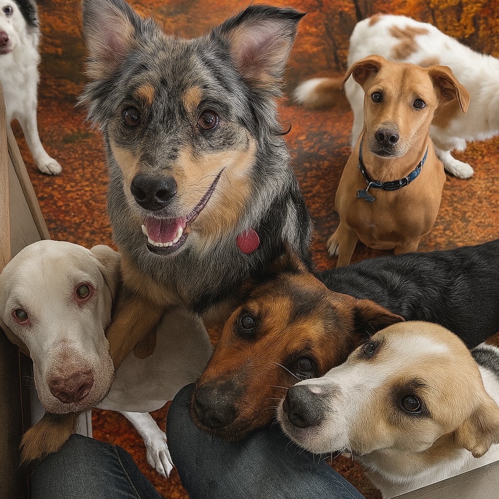 First day of Fall!
With the weather getting colder, come to The Dog Club where it is always fun and warm with faces like this! 🐶