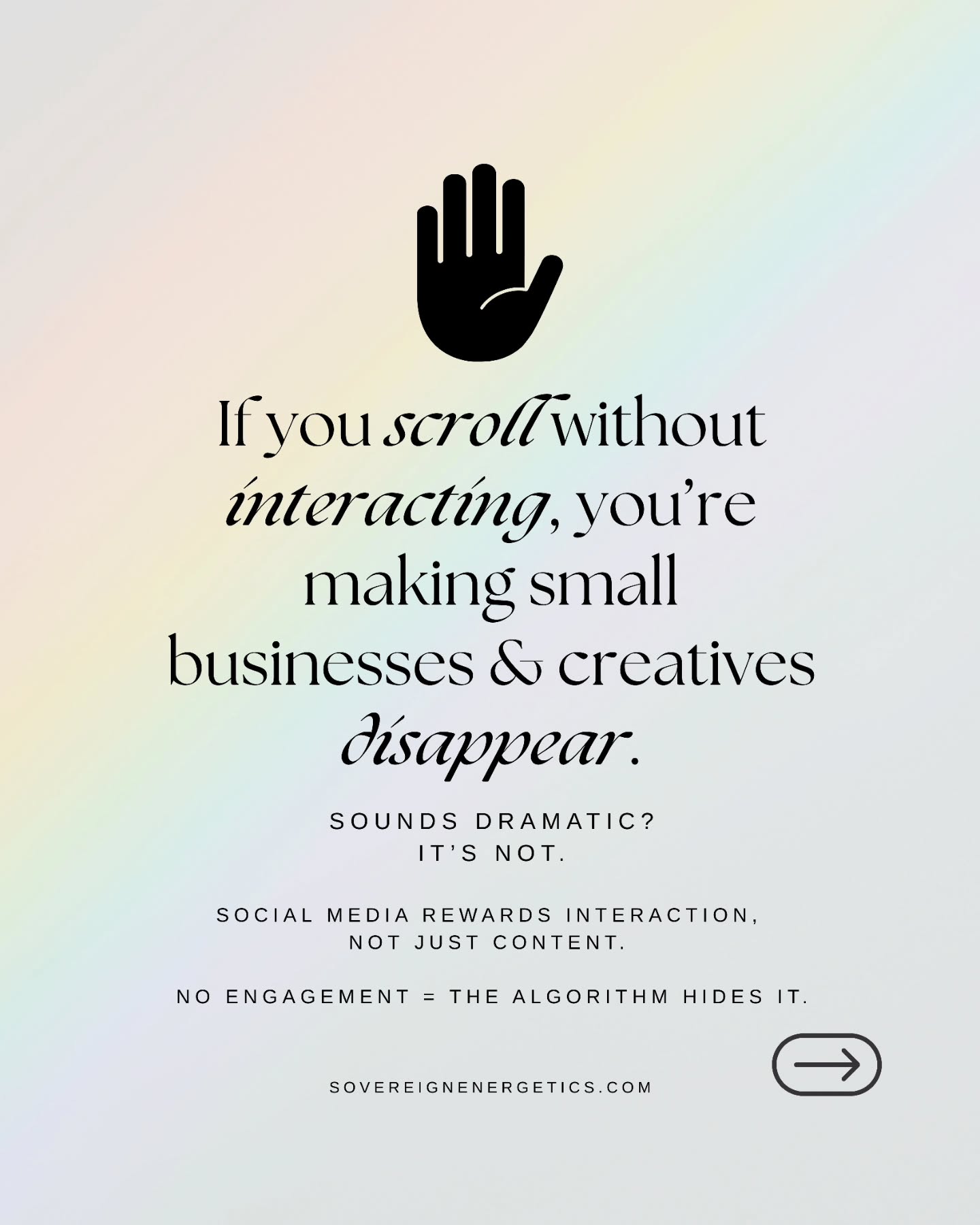 👉 Did you know that less than 10% of followers see most posts on Instagram?
And it has nothing to do with quality, it’s all about interaction.
Here’s the thing: small businesses and creatives pour their heart into creating for their communities. But if posts don’t get engagement in the first 24 hours, the algorithm buries them. Which means the art, wisdom, and products you love may never even reach you.
And here’s where it gets important:
📊 Comments can double reach.
⭐ Saves & shares push posts beyond the original audience.
❤️ Likes count too, but they’re the weakest signal.
🌍 Studies show 70% of people are more likely to buy from a small business after seeing friends engage with their content.
It’s like an eco-system. 🌱
Communities create offerings that support the people within them, wellness, products, art, wisdom, services. But if the community doesn’t also support back, those offerings disappear. Businesses close, voices go quiet, and families lose their livelihood.
The truth is: we can’t keep showing up for our communities if we’re out of business ourselves.
Every comment, save, share or like is like watering the roots of this eco-system, keeping creativity, service, and connection alive.
💛 Your tiny action online isn’t just a click.
In some cases (depending on the offering) it can keep people alive, feeling empowered and supported.
It can help a family pay bills.
It can keep a dream alive.
It can ensure your favourite businesses stay visible, instead of disappearing into the scroll.
So next time you love something you see, pause.
✨ Comment, save, share or like, it matters more than you know, your support is always, deeply appreciated. Your voice matters.
Thank you so much with all our hearts!
Please share this and even tag your favourite small business or creative. Let's build a beautiful community of love and support.
Lots of love,
Laura 🔥🎉💗🌞🫶🏼✨️