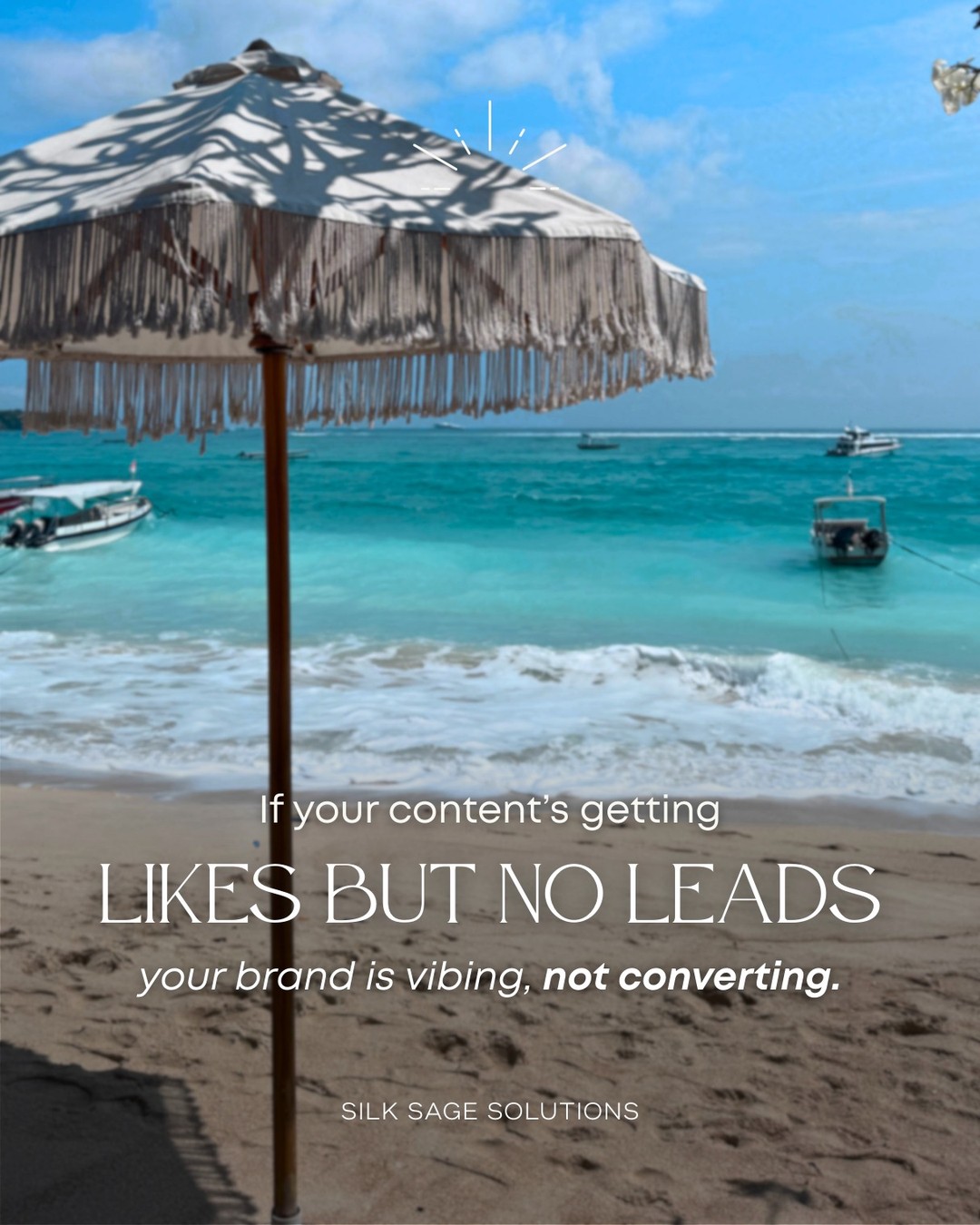 Oof - I know this one hits.
Your content looks beautiful.
Your posts are getting love.
The vibes? Immaculate.
But your dream clients?
Still not reaching out.
Still not buying.
Still not feeling you.
Here’s what’s happening:
⚡️ Your brand is vibing - not converting.
⚡️ It’s aligned aesthetically, but not energetically.
⚡️ It’s missing the clarity, direction, and expression your audience needs to trust and act.
We’re not here for pretty placeholders.
We’re here to build brands that move.
✨ Start with resonance.
Start with clarity.
Start with The Soulful Blueprint — your free guide to building a magnetic presence without selling your soul.
📥 Link in bio. Or DM me “VIBES” and I’ll send it to you with love (and zero pressure).
#AlignedConversion #MagneticMarketing #SoulClientAttraction #SpiritualBranding #EnergeticExpression