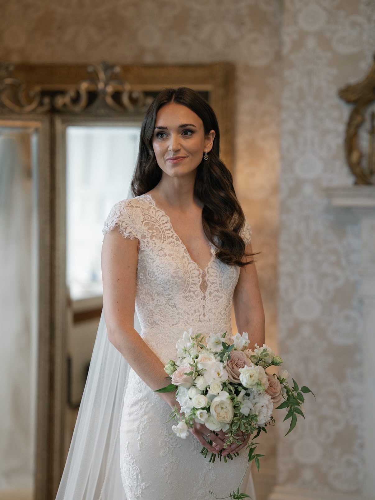 Mr + Mrs Sparrow 20.09.2025
Regal & Romantic
Lucy chose a head to toe, soft lace, totally feminine, figure hugging gown by @rosa_clara
The most perfect dress for the backdrop of @cowdrayhouse
Sensational shots captured by -
@imogenevephotography
@jadetouronphotography
.
it was the best day ever, I have never felt so beautiful! I can’t thank you both enough for helping me find my dream dress. I’ve been recommending your boutique to many friends.
.
Makeup - @sophiemillsbridal_team
Florals - @thisflorallife_studio @thisflorallife
Shoes - @jimmychoo
Venue - @cowdrayhouse #mayandgracebridal #westsussexwedding #surreybridalboutique #laceweddingdress #romanticbride #countryhousewedding #2026bride #classicbride
