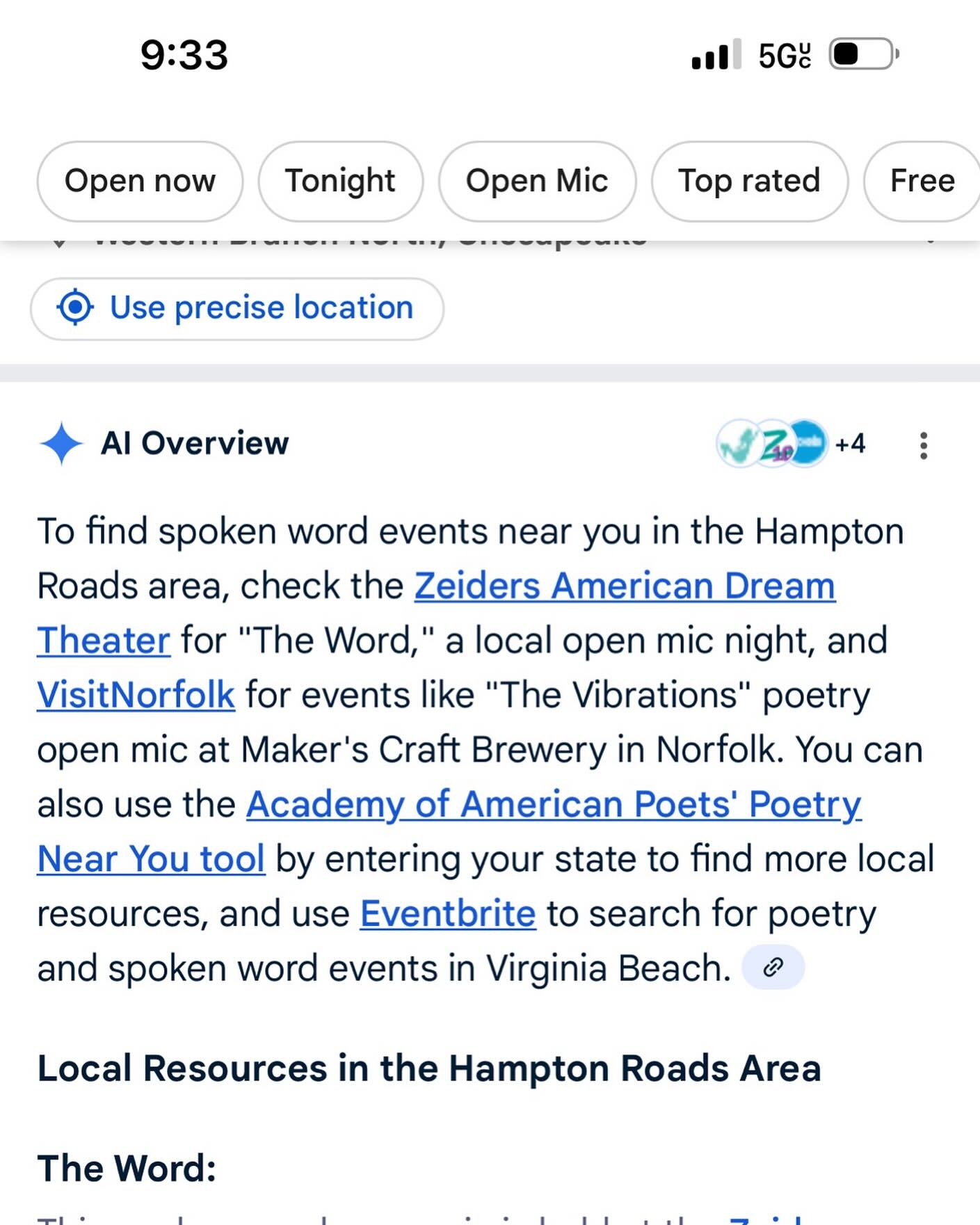 So I’m out tonight looking for the vibes and pulled up to @serenity5_s5 wasn’t sure if it was open mic or comedy night before arriving…guess what comedy night…they funny as shit tho…but I was looking for vibes…so google “poetry near me” and my own event popped up…so guess the brand is growing #TheVibrations