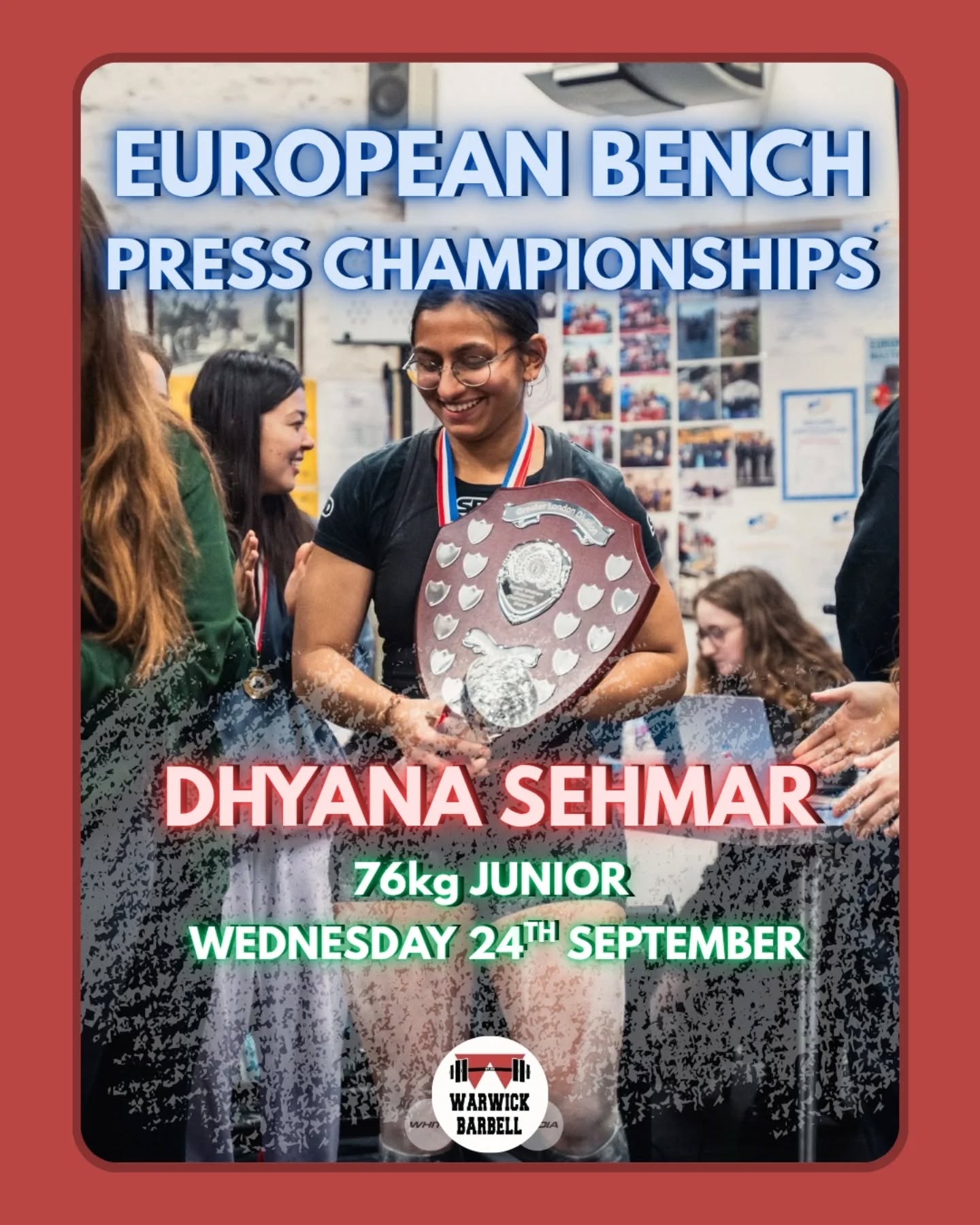THIS WEDNESDAY out powerlifting captain Dhyana will be competing in the European Bench Press Championships in Malta as a 76kg junior! Dhyana recently broke the British junior bench press record with a whopping 125kg 😮 so I'm sure we will see some crazy weights being lifted 💪💪💪
@the_epf_ @gbpowerfed