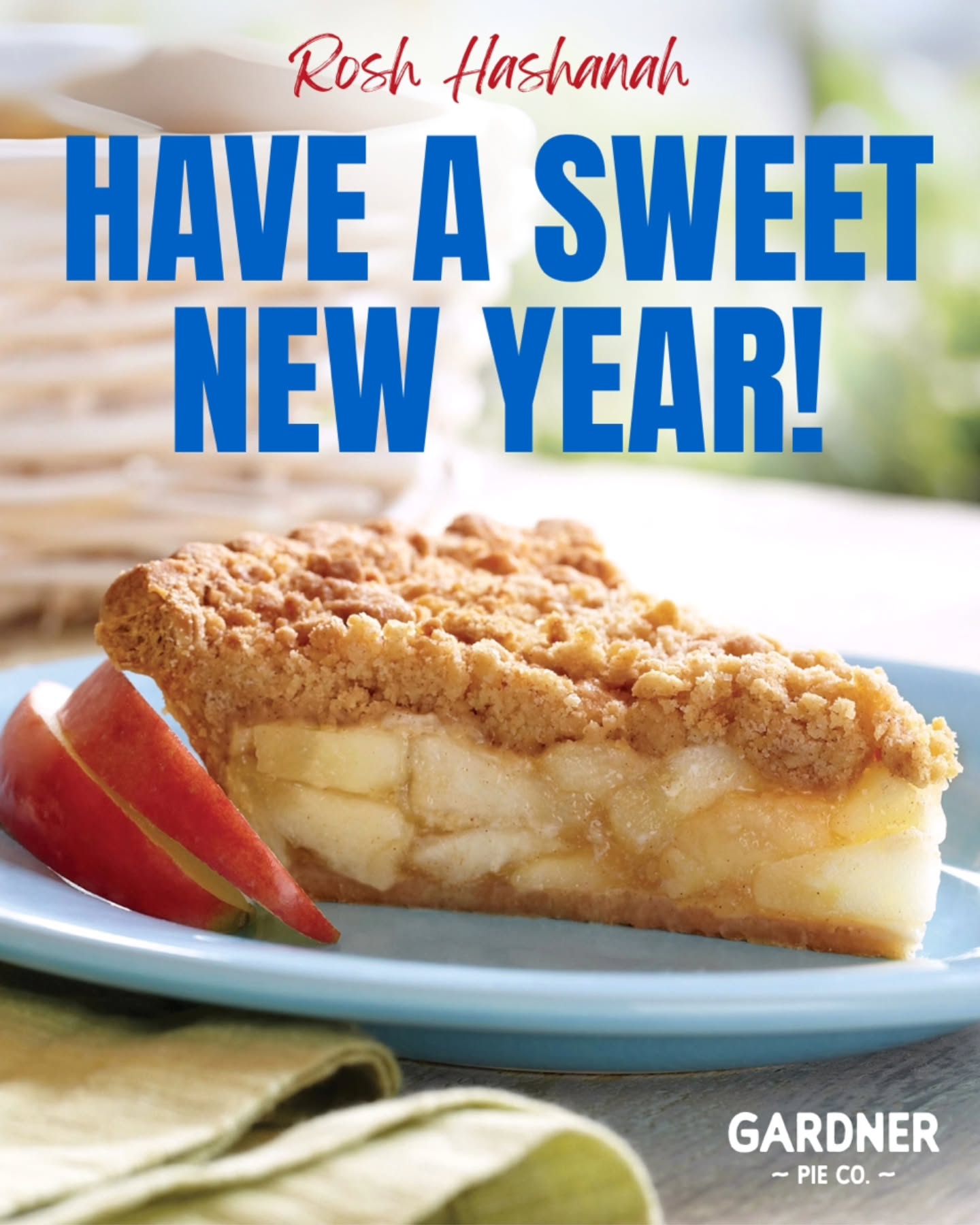 Healthy happy New Year to you and your family! 💙
#gardnerpie #roshhashanah
