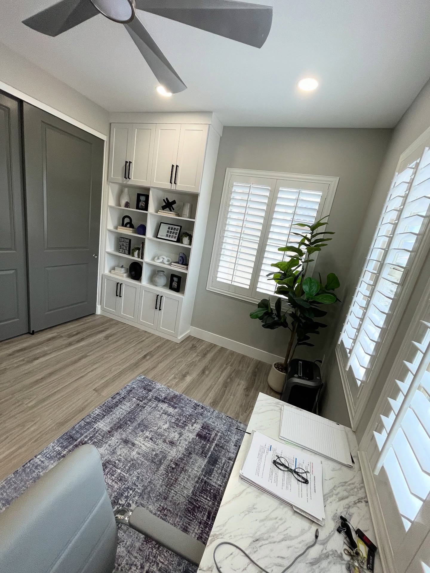 Some custom built-in’s for this home office