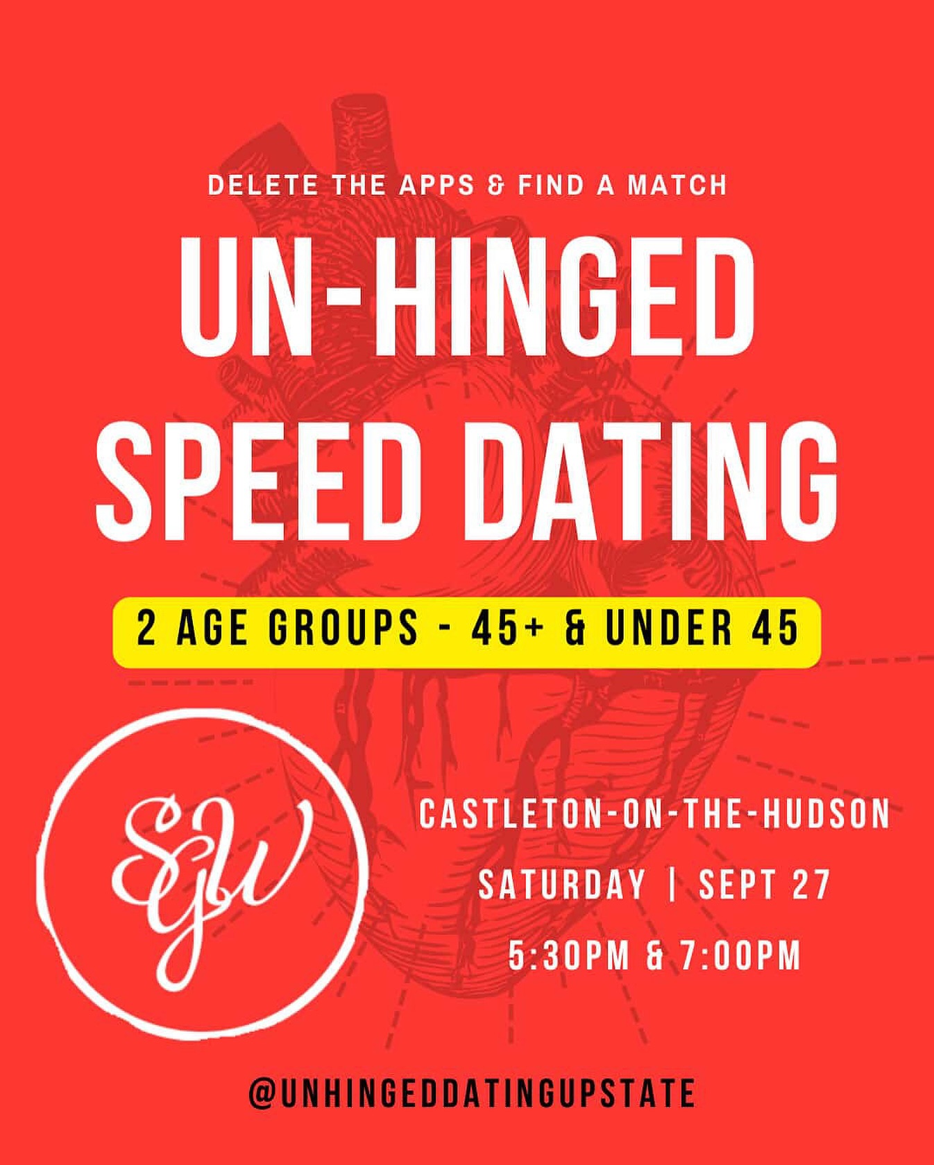 Let’s welcome back @unhingeddatingupstate to the farm as they help capital region folks find matches off the app!
Two different age groups for this one ☝️
Link in bio, tickets to be purchased in advance, so go get em!