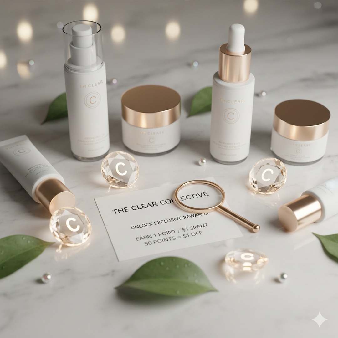 Your loyalty deserves to be rewarded! 🌟 Discover the Clear & Co. Rewards Program and start earning points for your skincare journey today! Link in Bio #ClearAndCo #RewardsProgram #SkincareCommunity
