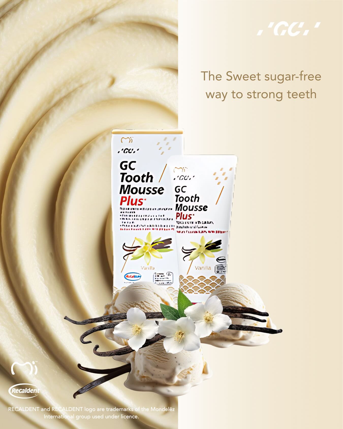 The sweet, sugar-free way to stronger healthier teeth! š¦ Tooth Mousse⢠Plus in Vanilla offers a creamy, delicious taste while delivering the essential minerals your teeth need ā calcium and phosphate, found naturally in cowās milk. šāØ
Ā
With RECALDENTā¢(CPP-ACP), this tasty crĆØme helps protect your teeth from everyday acids, all while keeping your teeth strong and healthy. Give yourself a smile you can be proud of! š¦·
ALWAYS READ THE LABEL AND FOLLOW THE DIRECTIONS FOR USE
RECALDENT and RECALDENT logo are trademarks of MondelÄz International group used under license.