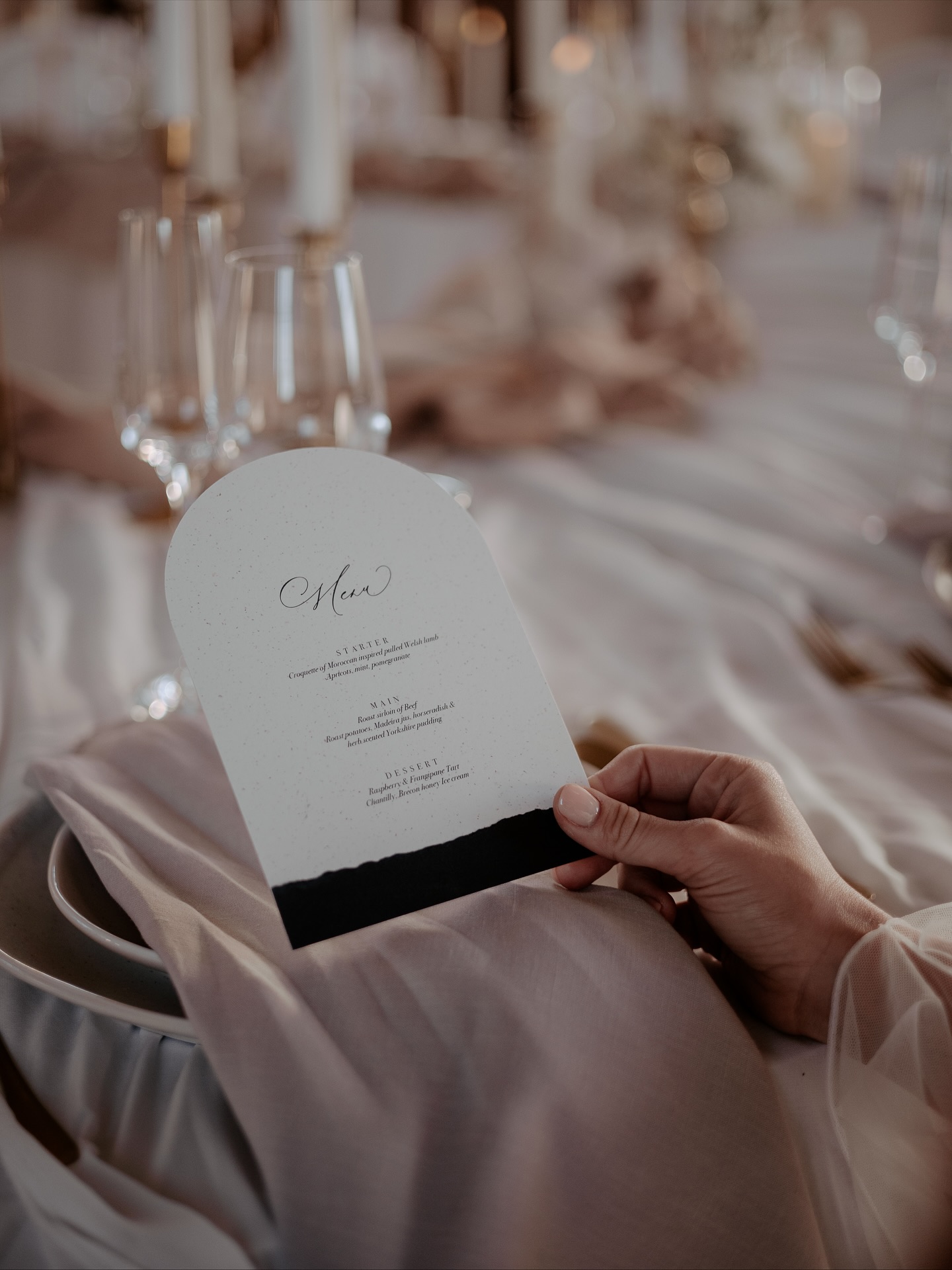 Menus ~
Whether you have one per table or one per guest, a menu is an essential part of your wedding breakfast.
Use them as part of the styling for each guests place setting or purely for information purposes only - but either way your friends and family will want to know what they will be eating (as many will have forgotten, even if they have been told already).
They can be created to elevate your styling, send a special note to your guests or double up to let guests know where to sit. The options are endless!
Which one is your fave?
Photography credits:
@emily_robinson_photo
@joy_by_ash
@patpartridgephotography
@annaliserosephotography
@laineylovellphotography
@rosshurleyphoto
@studiowestlake
@kerryannduffyphotography
@irisandivyphotography
@staceyclarkephotoweddings
#weddingmenu #weddingbreakfast #weddingstationery #weddingtabledecor #weddingtablesetup