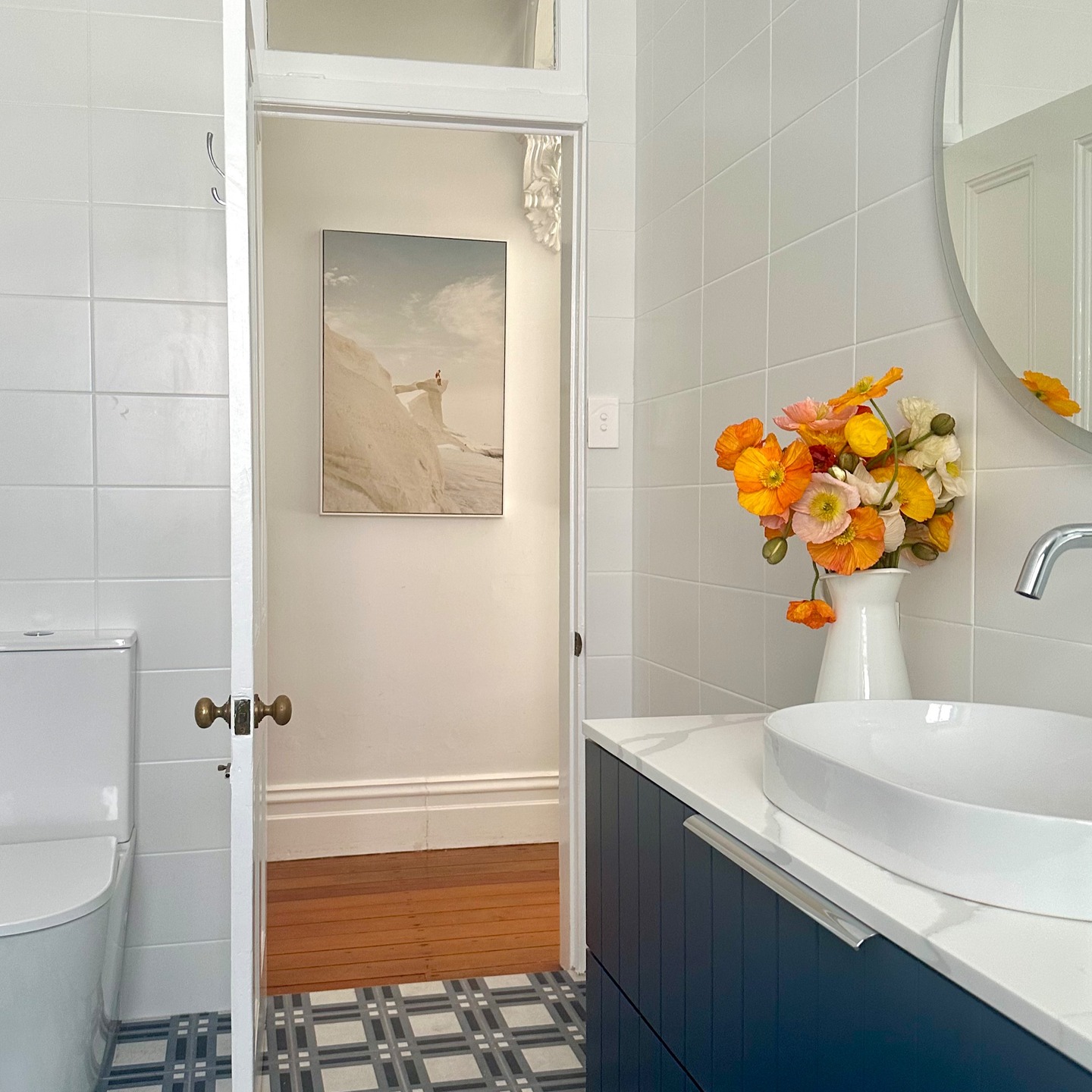 Not every client wants the same thing and that’s exactly what makes design so exciting.
Some people crave calm, pared-back bathrooms where colour whispers rather than shouts. Others want bold pattern, rich tones and a look that makes a statement the moment you walk in.
Neither is “right” or “wrong.” It’s about creating spaces that feel authentic to the people who live in them. My role is to listen, interpret, and translate those preferences into rooms that are both beautiful and functional. Personally I am always a sucker for beautiful patterned tiles as a starting point for bathroom schemes so was excited when my client signed off on these stunning floor tiles from @southern_cross_ceramics
A bathroom designed around your taste (whether quiet or colourful) is the one you’ll love coming back to every day.
