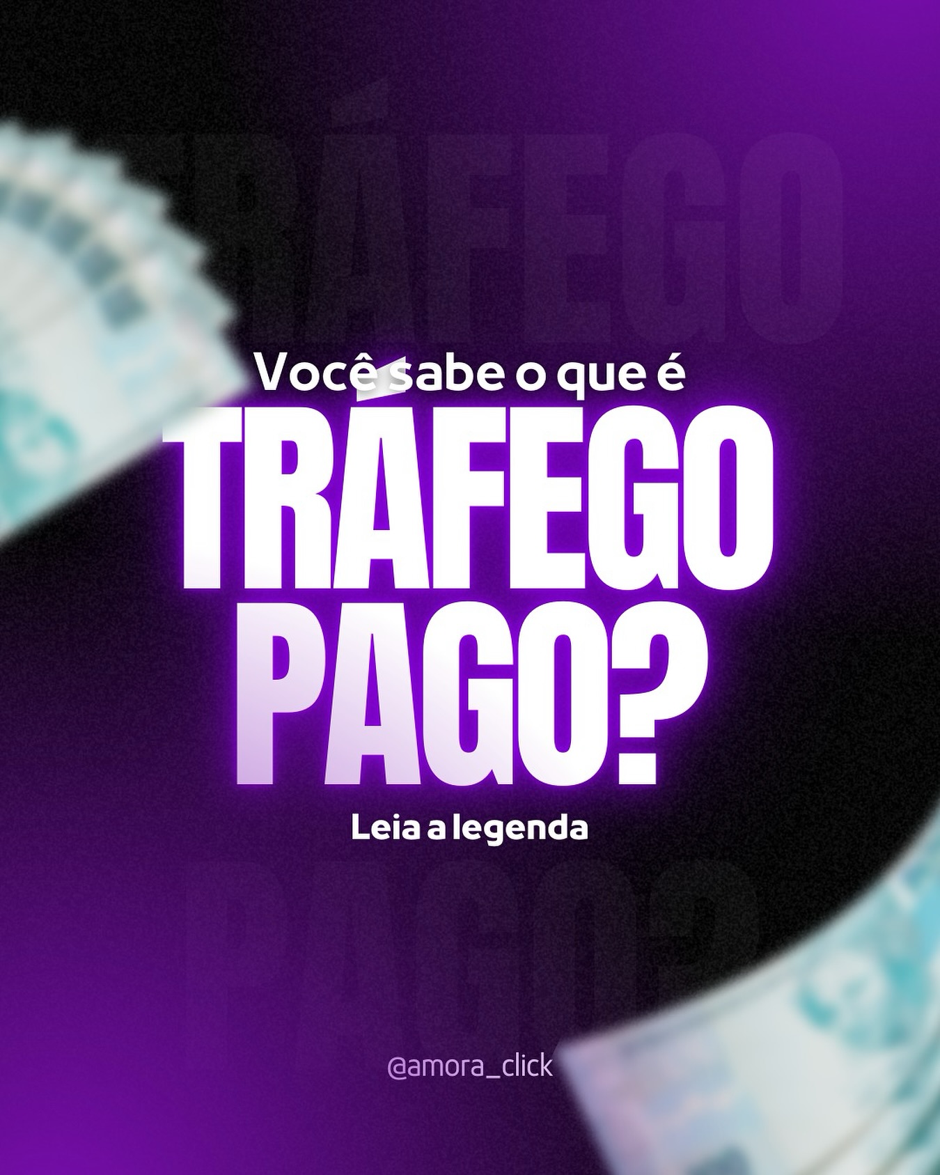 Tráfego pago é a estratégia de investir em anúncios em plataformas como Instagram, Google e TikTok para atrair visitantes qualificados para o seu site, perfil ou loja.
Diferente do alcance orgânico, que depende de tempo e engajamento, o tráfego pago acelera resultados, coloca sua marca na frente das pessoas certas e potencializa conversões.
É como ter sua vitrine no lugar certo: sua mensagem chega exatamente para quem tem mais chance de se interessar.
#TráfegoPago #MarketingDigital #GestãoDeTráfego #VendasOnline #MarketingDePerformance #NegóciosDigitais #AnúnciosOnline #AgenciaDeMarketing #EstrategiaDigital #MarketingNoInstagram #AmoraClick #ResultadosDigitais #GoogleAds #MetaAds #MarketingQueVende
