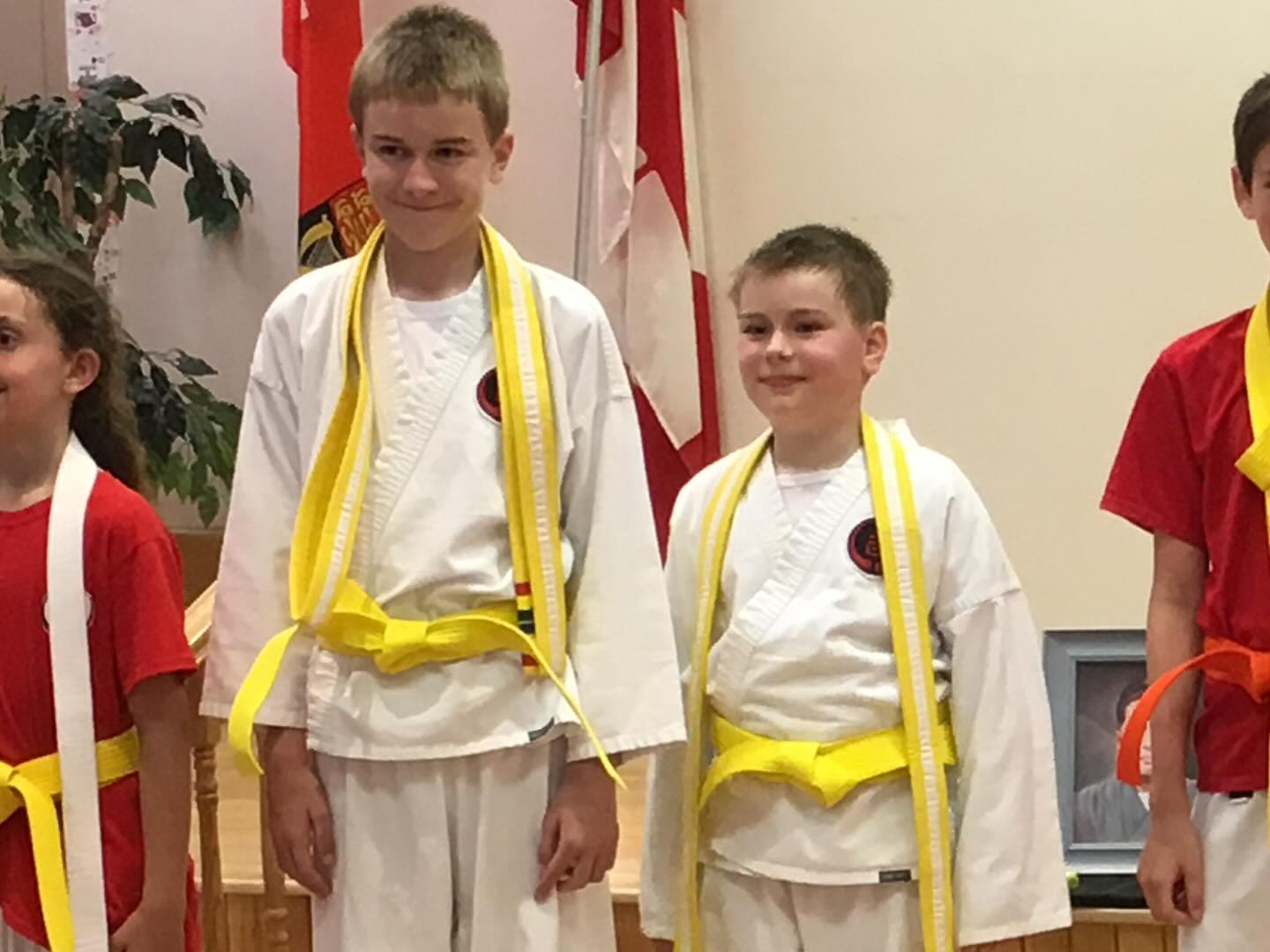 It’s almost impossible to look at a group of young students and guess which ones will make it to black belt, especially in our style, where shodan takes years and years to achieve, but Alex seemed determined from the start. It takes a special kind of dedication and perseverance to achieve shodan in Goju Ryu, and he’s shown both.
Alex joined our dojo at age 12 back in 2018, not long after we opened in the old church in Ridgeway. He’s seen every version of our dojo, and seen many many classmates come and go. But he’s stuck it out, trained hard and earned his place. Congrats, Alex!