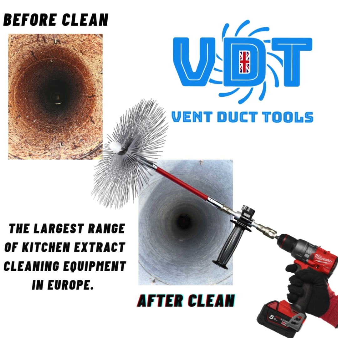 Is your company looking for an easier method of achieving a great finish on your kitchen extract cleans? Then take a look at what VentDuctools can offer.
Some great before and after shots sent over from one of our new customers who has been loving using his newly purchased rod system.
What makes the results even more remarkable is the fact that no cleaning chemicals were used during the process. Relying solely on the power of the grease cutting brush to tackle the tough deposits! 💪
For all your duct cleaning needs, contact the expert team @ventductoolsuk
📧:marcus@ventductcleaningtools.co.uk
📞: +44(0)1884 684084
📱: WhatsApp +44(0)7412 541753
💻: https://lnkd.in/dC7tDfN
#ductcleaning #extraction #facilitiesmanagement #kitchenexhaust #ventilationhygiene #ventilationcleaning #hoodcleaning #kitchenexhaustcleaning #HVACcleaning #ventilationcleaning #Lüftungsreiniger #Lüftungsservice #VDI6022 #VDI2052 #küchenabluftreinigung #lüftungsreinigung #prozessabluftreinigung #fettreinigung