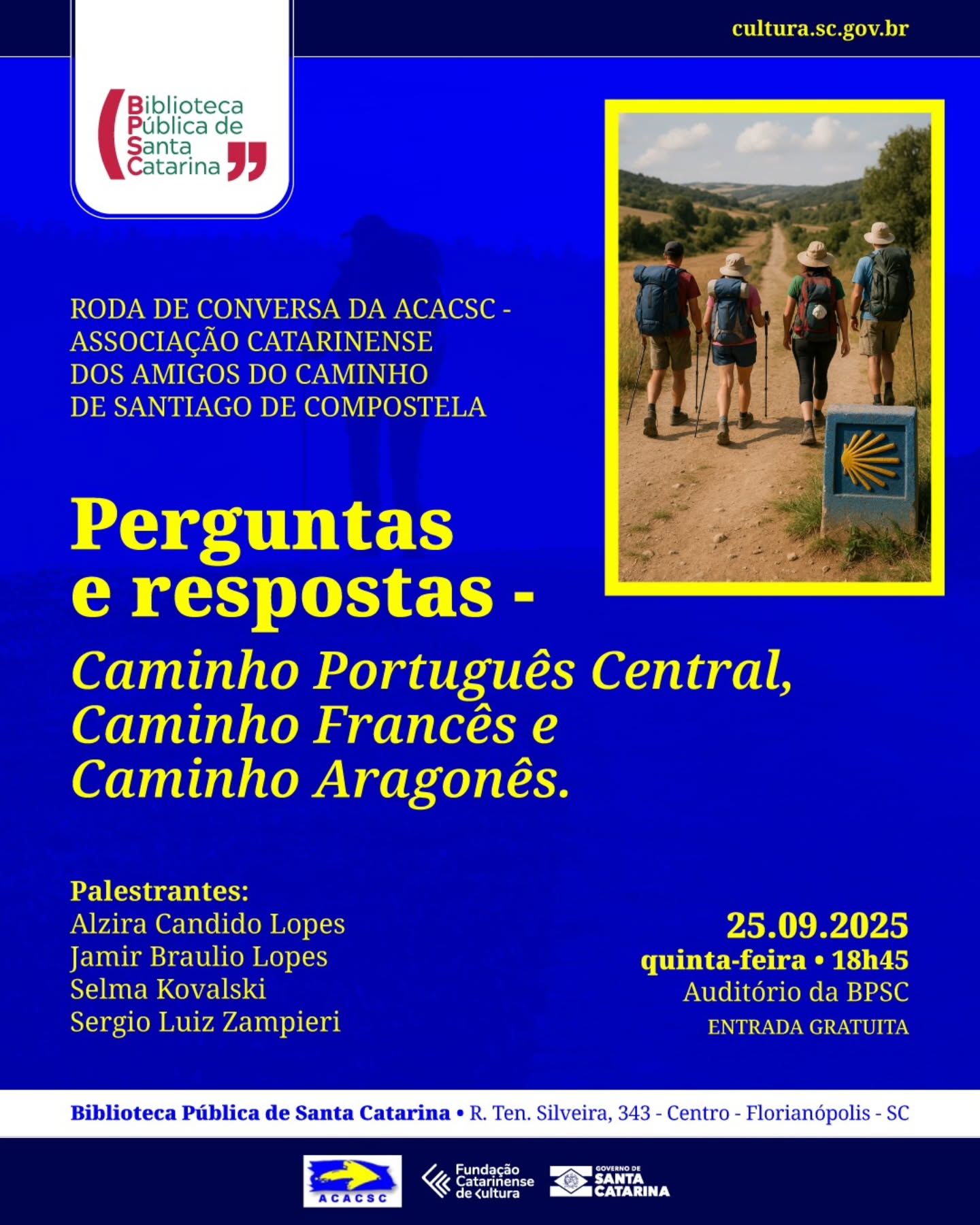 Vamos participar? Anote em sua agenda e venha conhecer um pouco mais destes caminhos.