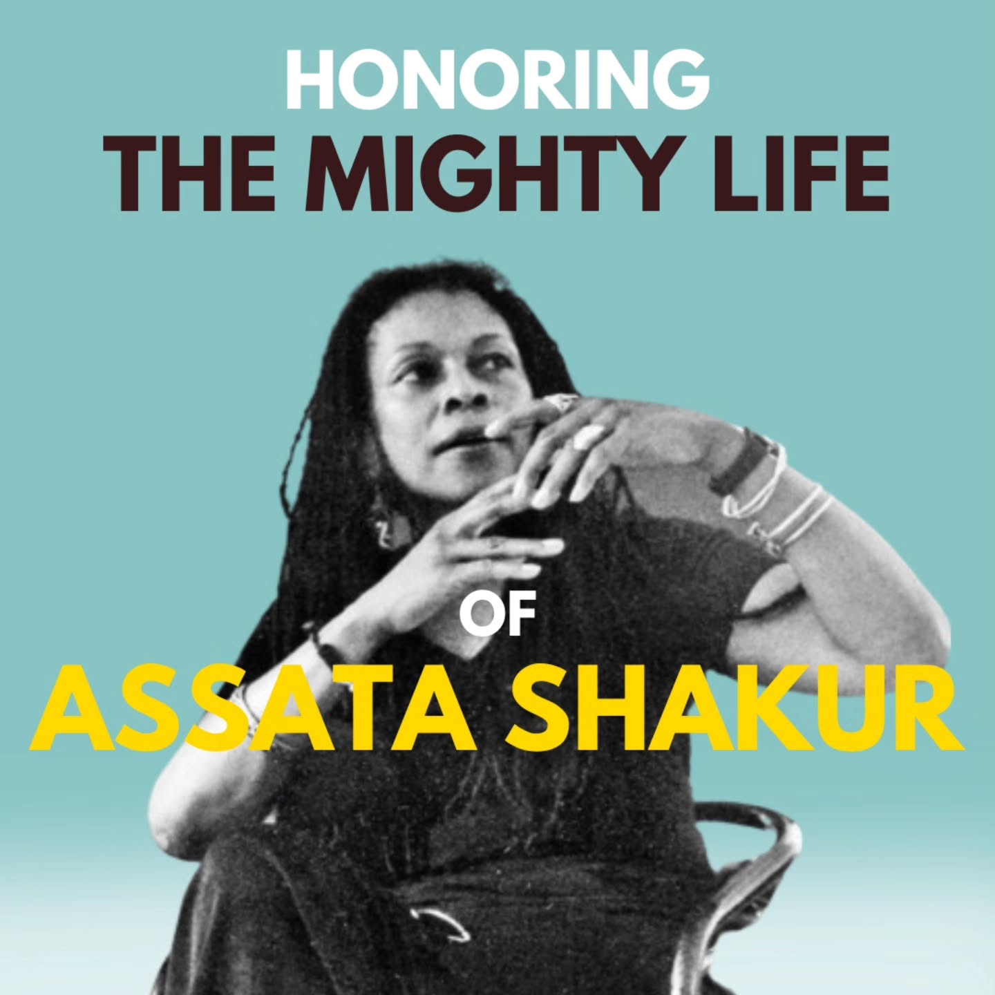 “No one is going to give you the education you need to overthrow them. Nobody is going to teach you your true history, teach you your true heroes, if they know that that knowledge will help set you free.”
—Assata Shakur
Today, we uplift the life of Assata Shakur. As an activist, she poured her energy into nurturing Black and Brown children, standing beside Black mothers and challenging the injustices that sought to break communities apart.
Assata Shakur reminded us that silence is never protection and that justice is more than a word: it is something we must actively fight for.
#1KWS #WeAreWhereBlackWomenAre #AncestorVeneration #SomedayWellAllBeFree
Image description:
Black and white image of Assata Shakur on a teal background behind the phrase, "Honoring the Mightly Life of Assata Shakur."
Black and white image of Assata Shakur smiling with the words, "As a mighty oak has fallen, we take time to honor the life of Assata Shakur.
Assata shakur defied all odds to live out her freedom, her way.
As we continue to push forward towards equity and justice, her spirit and resiliency marches on."
Black and white image of Assata Shakur smiling with the words, "may the ancestors receive you lovingly.
thank you, Assata Shakur."