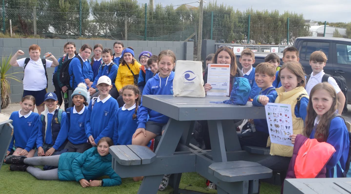 Fantastic to see schools join in our Autumn Survey here's 6th Class - at St. Anne's N.S., Rathangan today having completed their Coastwatch survey
and The 2 minute Beach Clean with Tomhaggard Clean Coasts Group leader Anne Maire Kirwan @connemara_green @wexenvironet @wexfordcoco @tomhaggardcleancoasts @deptcee