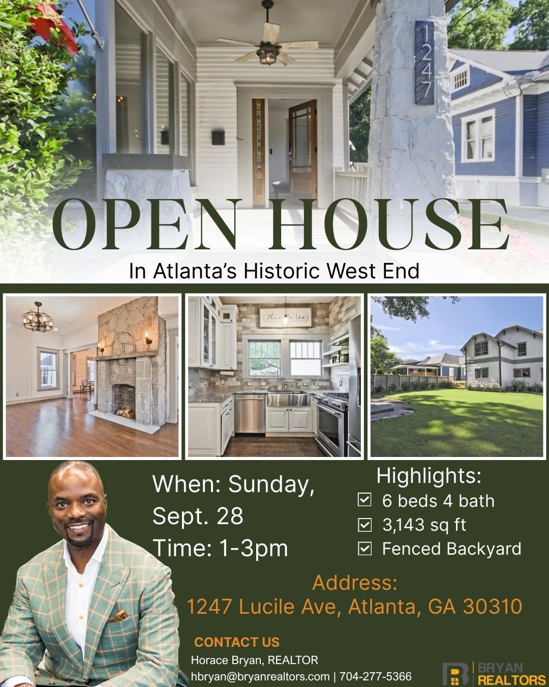 OPEN HOUSE ALERT!!!
Don't miss out on your chance to attend an open house in one of Atlanta's Historic West End homes!
When: Sunday, September 28th, from 1-3pm
Where: 1247 Lucile Ave, Atlanta, GA 30310
This property could be your new home!
#home#openhouse#realtor#realestate#atlanta#atlhomes#gahomes#atlantahistoricwestend#homebuyer#homeseller#homepurchase#atl#atlhome#atlhouse#buyer