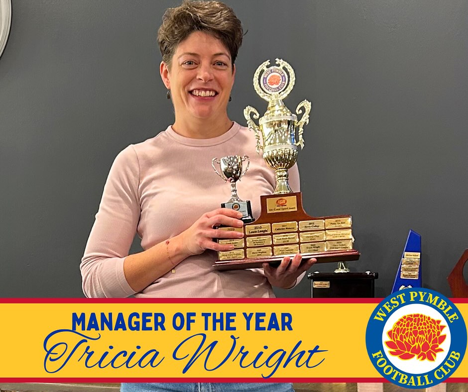 Tricia Wright, Manager of the Year, 2025 💛💙
This is such an important award to recognise the organisation, cheerleading, coordination and cat-herding that a Manager does for the team to ensure they turn up on time, and also so that the Coach is able to focus on coaching.
The winner this year is a dedicated long-term volunteer who manages multiple teams. Parents are so grateful for the clear communication and organisation, and the players also thrive with the support offered by this individual.
The partnership with the coaches is strong and ensures a dynamic duo and builds a strong team culture.
This year we are thrilled to announce the Manager of the Year is Tricia Wright from U10 Stallions and G14 Arnold! 💛💙
