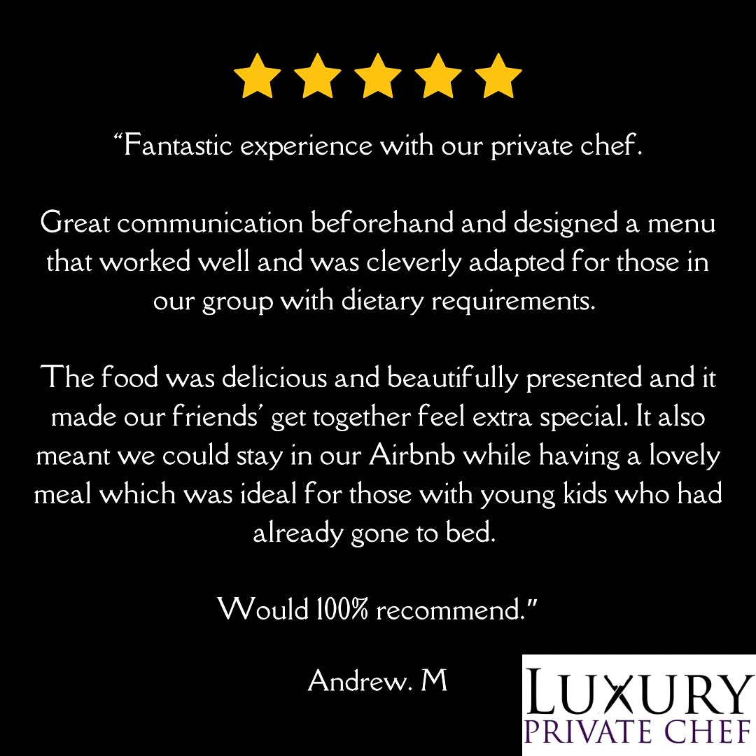 🤩 lovely review from a client, thank you 🙏
@luxuryprivatechef
#luxuryprivatechef #privatechef #food #luxury #5starreview