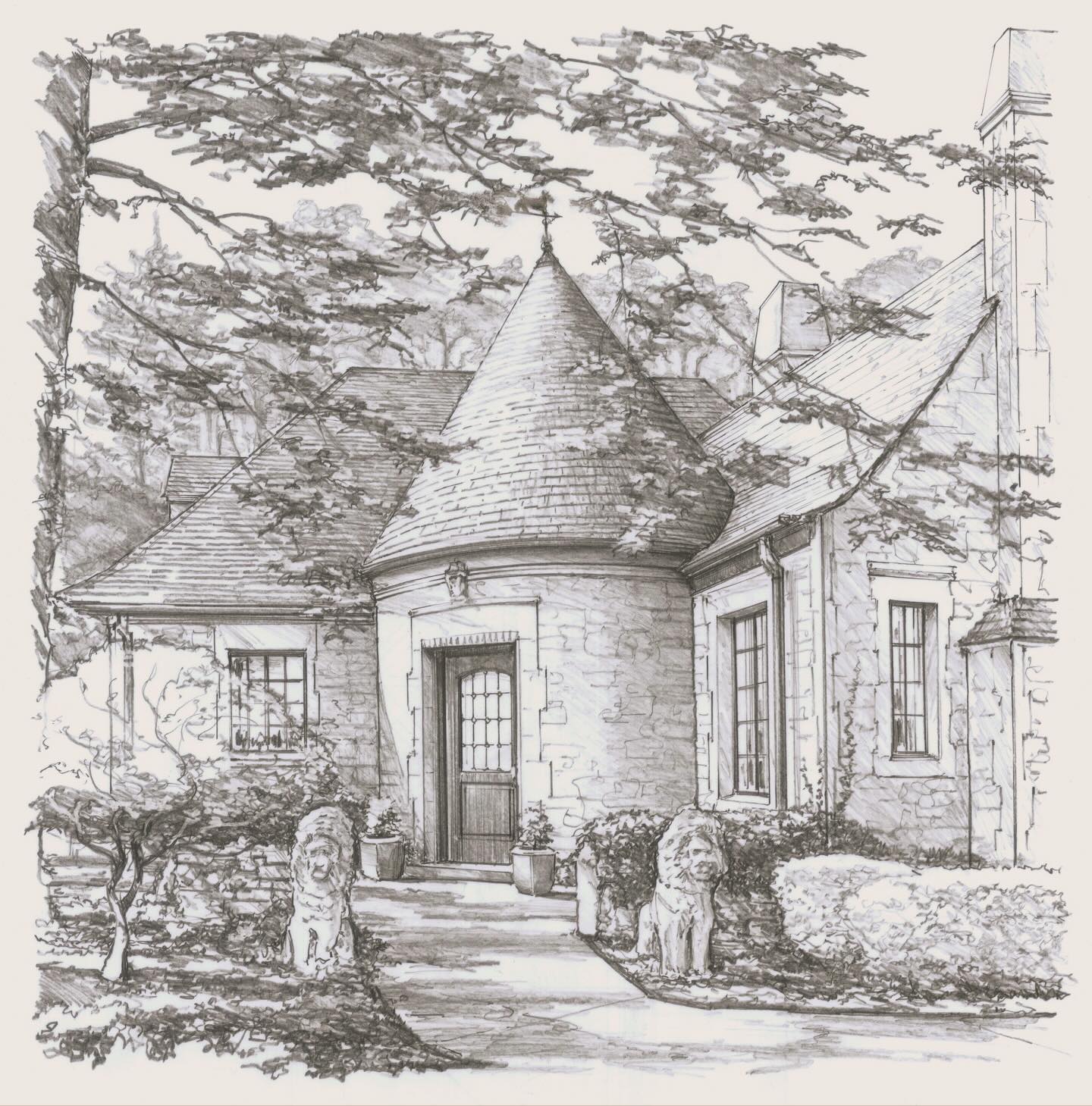 Fondly reflecting on this fantastic remodel from years ago. A charming turret and dormer tend to stick with you. #authenticarchitecture #timelessdesign #inheritablehome