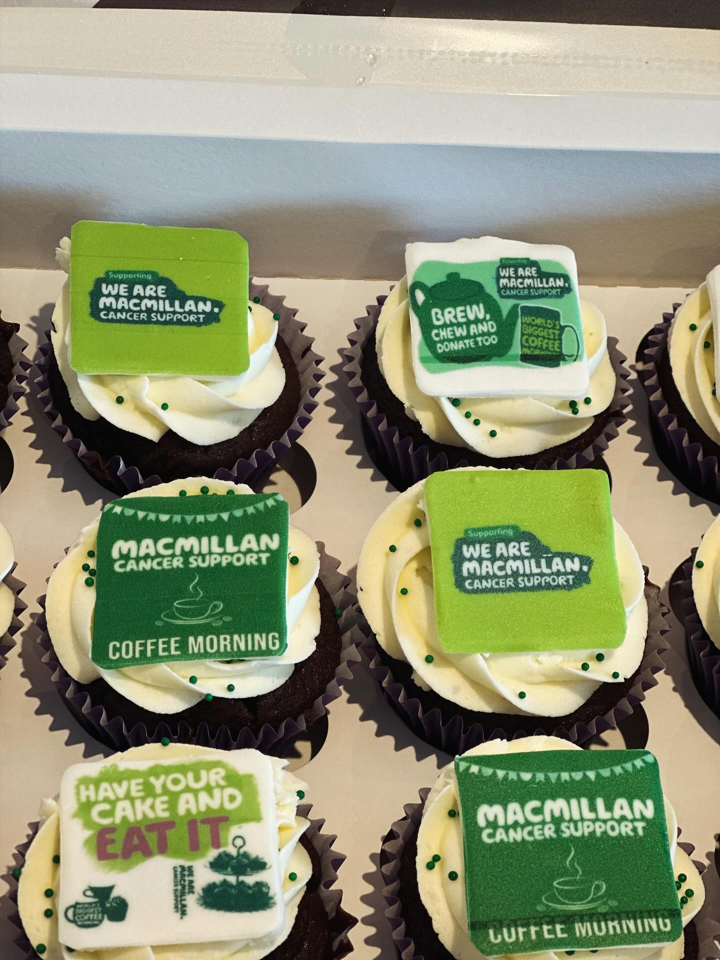 💚 #cupcakes #macmillancancersupport💚 #donation #coffeemornings☕️
