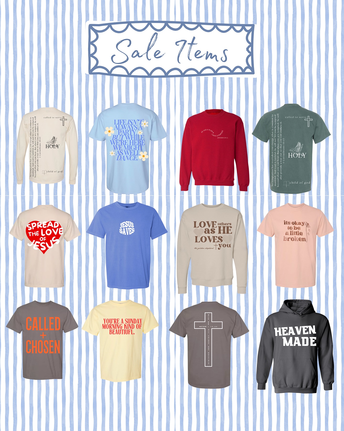 HUGE SALE!!! Starting at $5-$10! Visit our site for the discounts! We only have selected sizes left, so hurry up and get yours today 😊