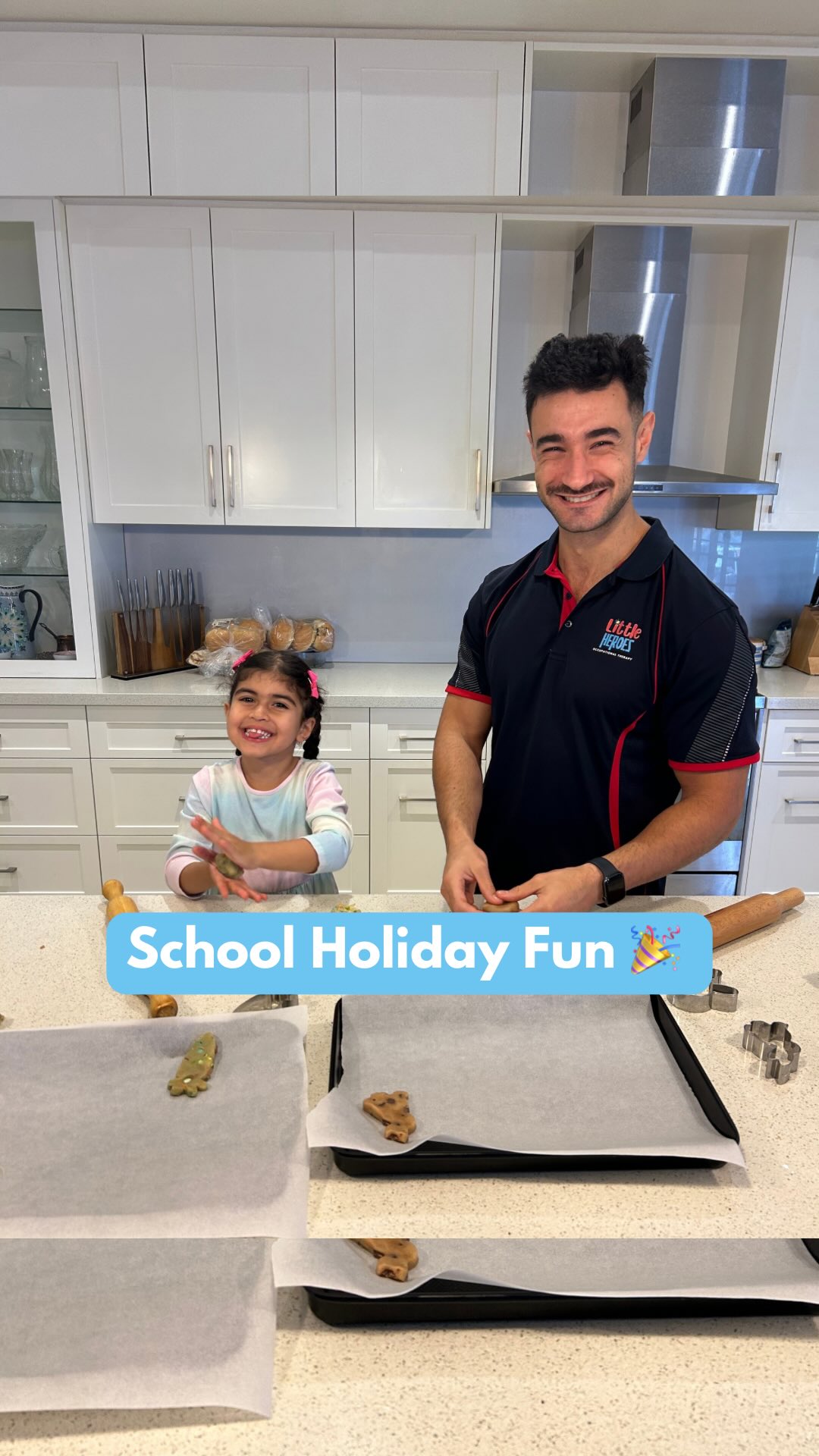 ✨ School holidays don’t have to mean endless screen time.
Here are 5 simple OT-approved activities you can try at home:
🍪 Baking cookies
🏰 Building a fort
👐 Sensory play
🎨 Painting with Q-tips
🪜 Obstacle courses
Each activity supports your child’s development while still feeling like play.
Which one will you try first? 👇