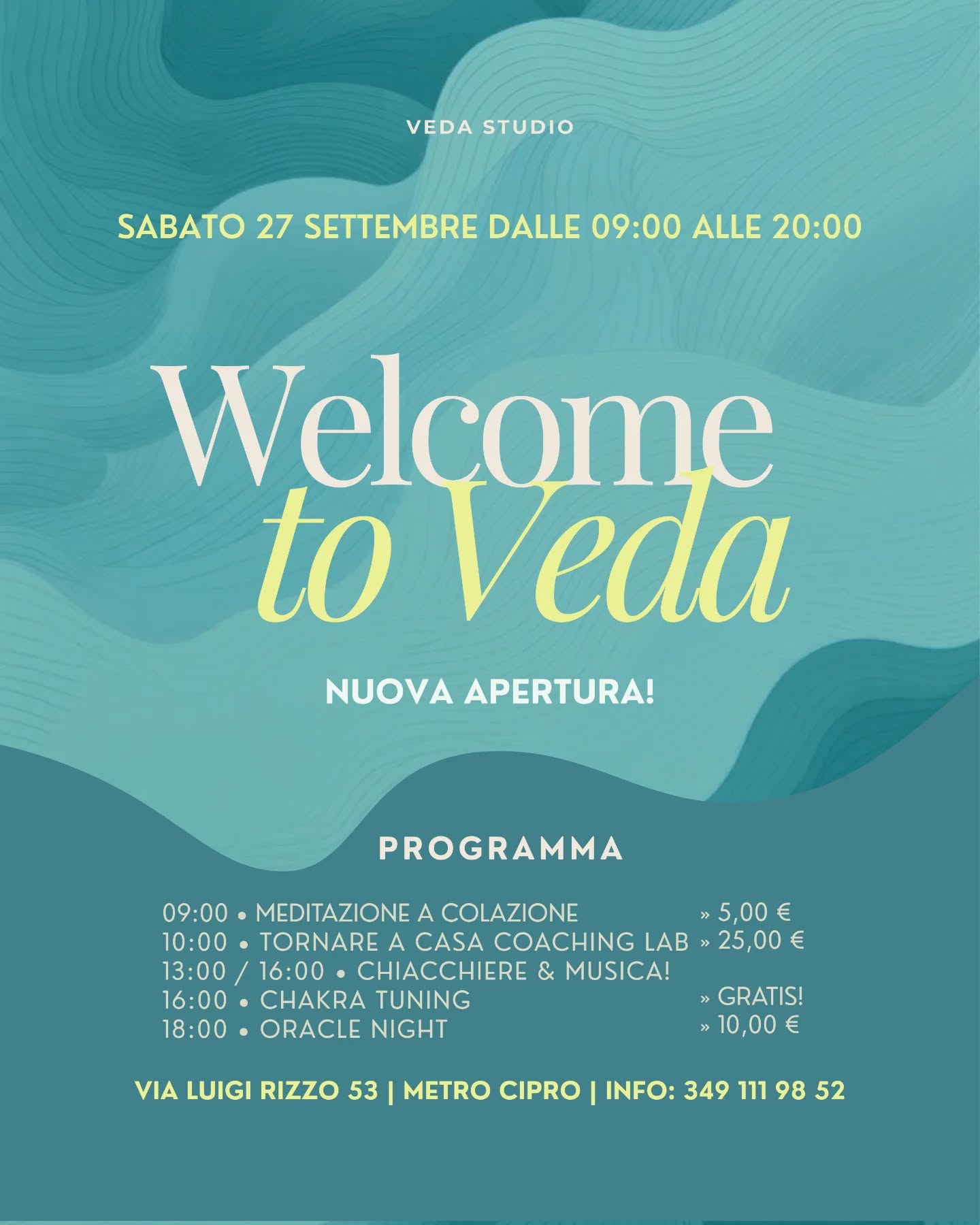 Hello stranger, pop by and say hello!
Questo sabato @vedastudioroma ti accoglie per una giornata di incontri, chiacchiere e musica!
Mi ero detta: mah, non so se fare un'inaugurazione, forse sì, forse no... e alla fine in un modo che definirei "naturalmente improvvisato", è uscita fuori questa giornata!
Quale pratica senti più nelle tue corde? 🪷 ✍️ 🧘♀️ 🔮
Se passi, anche solo per un saluto, scrivimi qui o su whatsapp!
Ti aspetto! ✨️