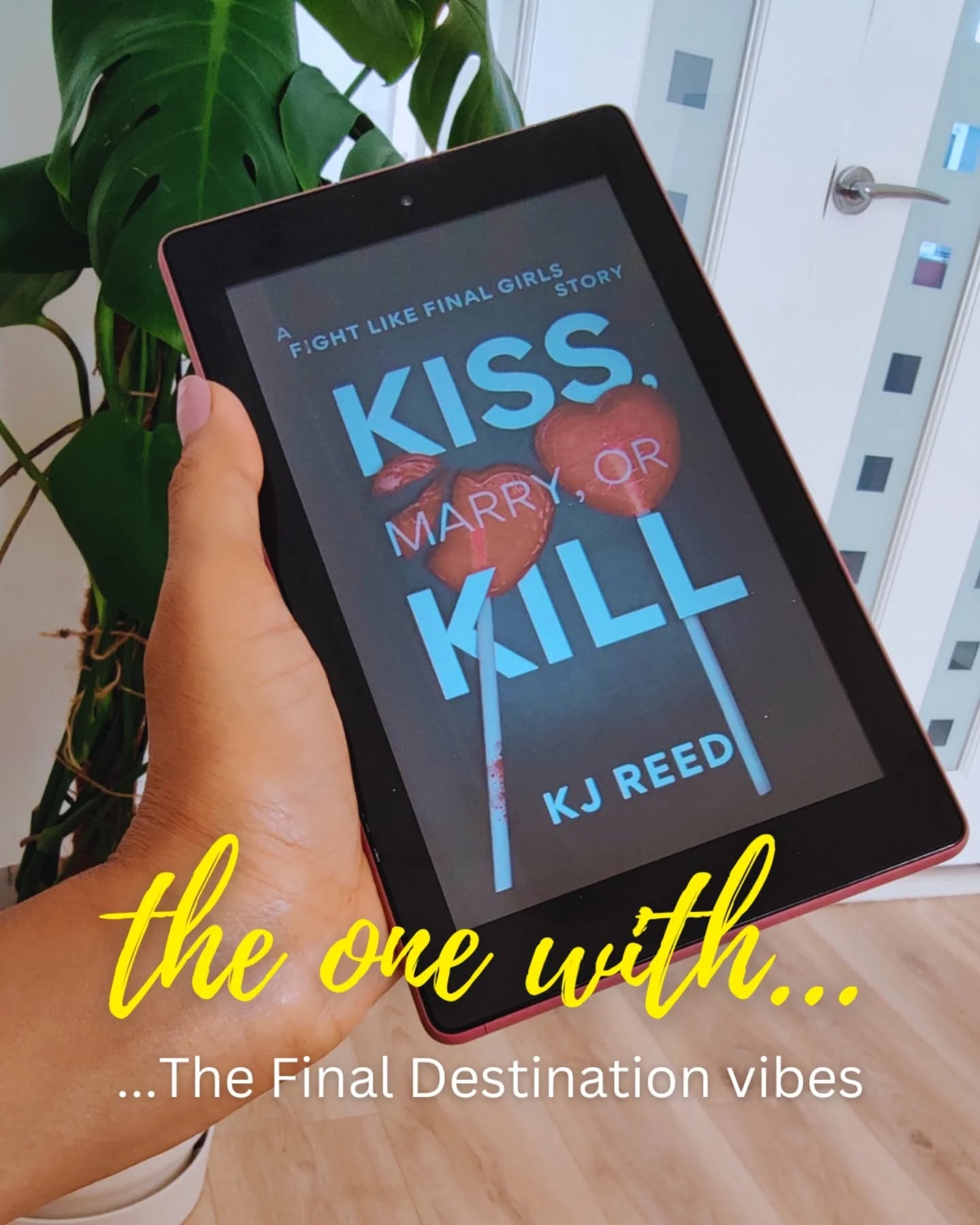 📚Book Review: Kiss, Marry or Kill
This is the very reason I've never considered joining a dating app.
Friends: "Just try it" Me: "No!" 🔪
This was such a fun little thriller to pick up, and it couldn’t have come at a better time with the spooky season setting in. The premise is darkly clever... a dating app where things spiral into chaos for a group of final girls who’ve already faced devastating horrors in their past. It felt like bringing together every horror film survivor and sticking them in The Final Destination, because, why not!?
This short thriller doesn’t drag. I loved the pacing, it kept me entertained the whole way through and I finished it in one sitting. The twist at the end wasn’t what I expected, which I always appreciate in a thriller (because who really wants to get it right?).
A solid seasonal read if you like your thrillers short, sharp, and sinister.
Book synopsis:
You can't cheat death twice... Right?
When an online forum brings together survivors, a group of girls bond over their similar traumas. They find solace in one another, encourage healing, and even all sign up to a new dating app - Kiss, Marry, Or Kill.
But online, not everyone is who they say they are. And when one of them is murdered, the rest of the group take a trip away to grieve, those dating profiles become a killer's checklist.
Maybe this time, they won't all make it out alive.
Thank you, @kj.reed_author for the ARC.
Kiss, Marry, Kill is part of the Fight Like Final Girls collection of standalone Thriller and Horror short stories and novellas written by multiple authors.
Out 3rd October.
❓What’s the strangest thing you’ve ever seen on a dating profile?