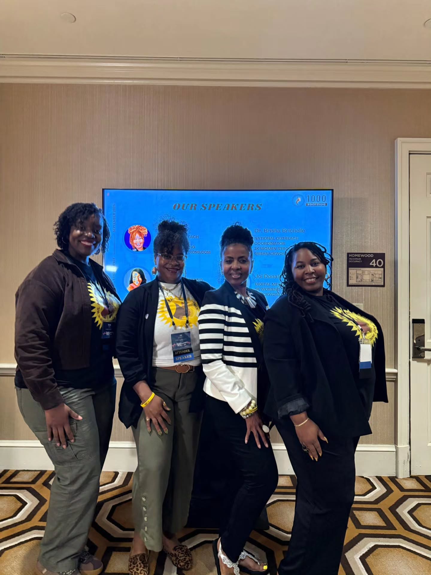 See, the thing about changing the world is it starts with your circle.
When we started building out our presentation, we knew we had to add ourselves in as much as possible. The lived experiences we bring to this work makes it that much more personal and necessary.
As we each stood for our segments, we looked around the room at faces that looked like ours, also adding their experiences to their work and how they build community.
If you were in the room with us last week during #BeyondImpact2025, check your app. If you're an organizer during community work, DM us.
We'd love to chat with you this evening.
#1KWS #WeAreWhereBlackWomenAre #DemocracyDefenders #SpeakerSessions #Sisterhood #BlackWomen #Action #WeDoThis