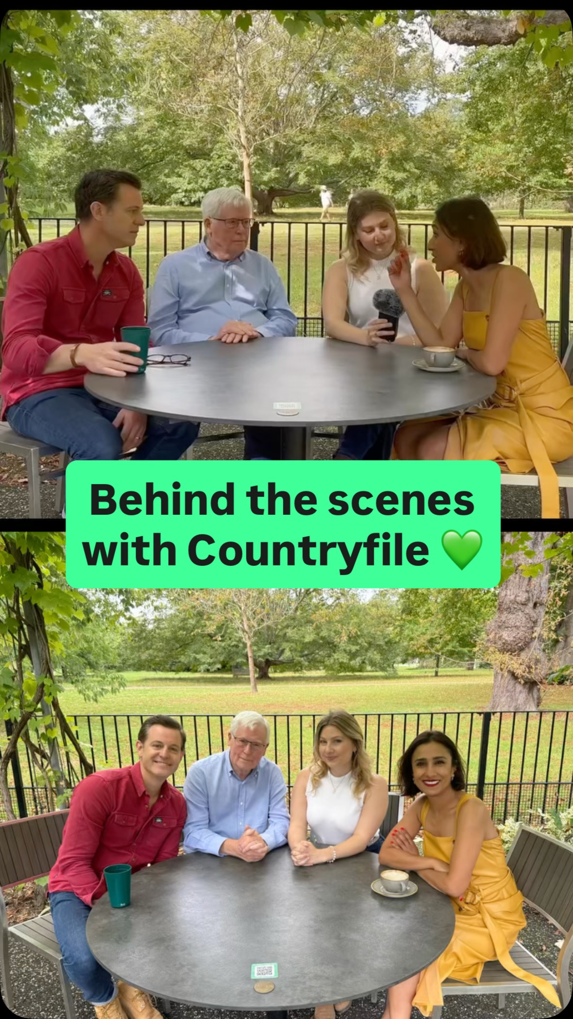 Get ready for a behind the scenes chat with the fantastic team at @bbccountryfile 💚
I sit down with the fantastic @mattbakerofficial , @itsanitarani and John Craven to hear their best bits about the show, bridging the gap between urban and rural communities and their most unexpected moments.
Out this Saturday 🎙️
Big thanks for speaking with me ☺️
#countryfile #secondnature #farming