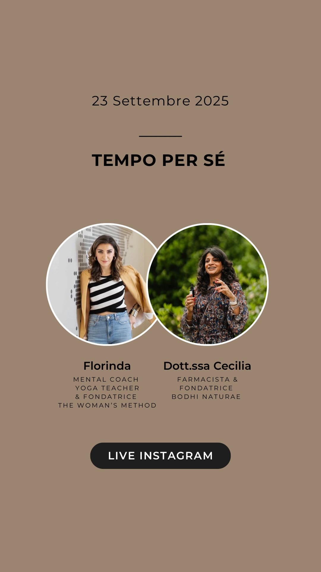 🪷Tempo per sé
È questo il filo che abbiamo intrecciato nella live di stasera: lo spazio che scegliamo di dedicarci, lontano dal rumore e vicino a ciò che conta davvero.
Abbiamo parlato di pause che nutrono, di cura che rigenera, di come anche pochi minuti possano cambiare la qualità della nostra presenza.
E non finisce qui: il 18 ottobre ci sarà il primo appuntamento autunnale di The Sacred Pause, un evento speciale organizzato insieme alla bravissima Elena @notonlyfitness dove porteremo ancora più profondità, insieme a Cecilia.
Se vuoi saperne di più, COMMENTA PAUSE nei commenti e ti scriviamo in privato.
⸻
#TempoPerSé #TheSacredPause #cura #trasformazionefemminile #presenza #rituali #benessere #ascolto #yogaitalia #coachingfemminile #eventimilano #eventiwellness #eventiyoga #milanowellness