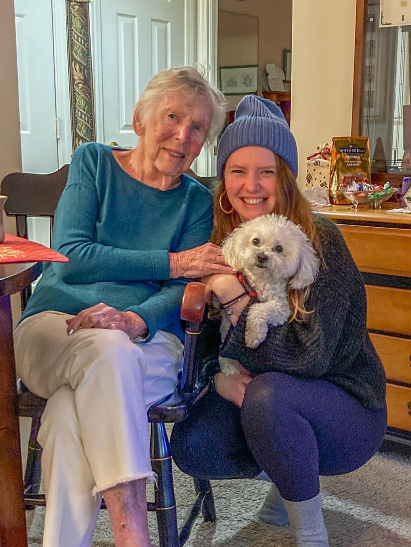 Early this morning, the world got a little less bright as our family lost our fearless matriarch. She lived to 95 and was truly a force to be reckoned with. She was both tenacious and silly and had a special skill of making people feel seen and loved. I always felt an indescribable connection with her; perhaps it’s that after raising four boys she knew what it was like for me to have three brothers, or our shared love of gossip and arts & crafts, or that we’re both Capricorns, or that she just was so good at making mundane moments feel special.
This leaves a hole in our hearts, but I know that her spirit will live on in her sons, grandchildren, and her great grandchildren. All of whom she loved so deeply. We’ll make you proud, Grammy ♥️ (but I probably won’t stop getting tattoos, sorry!)