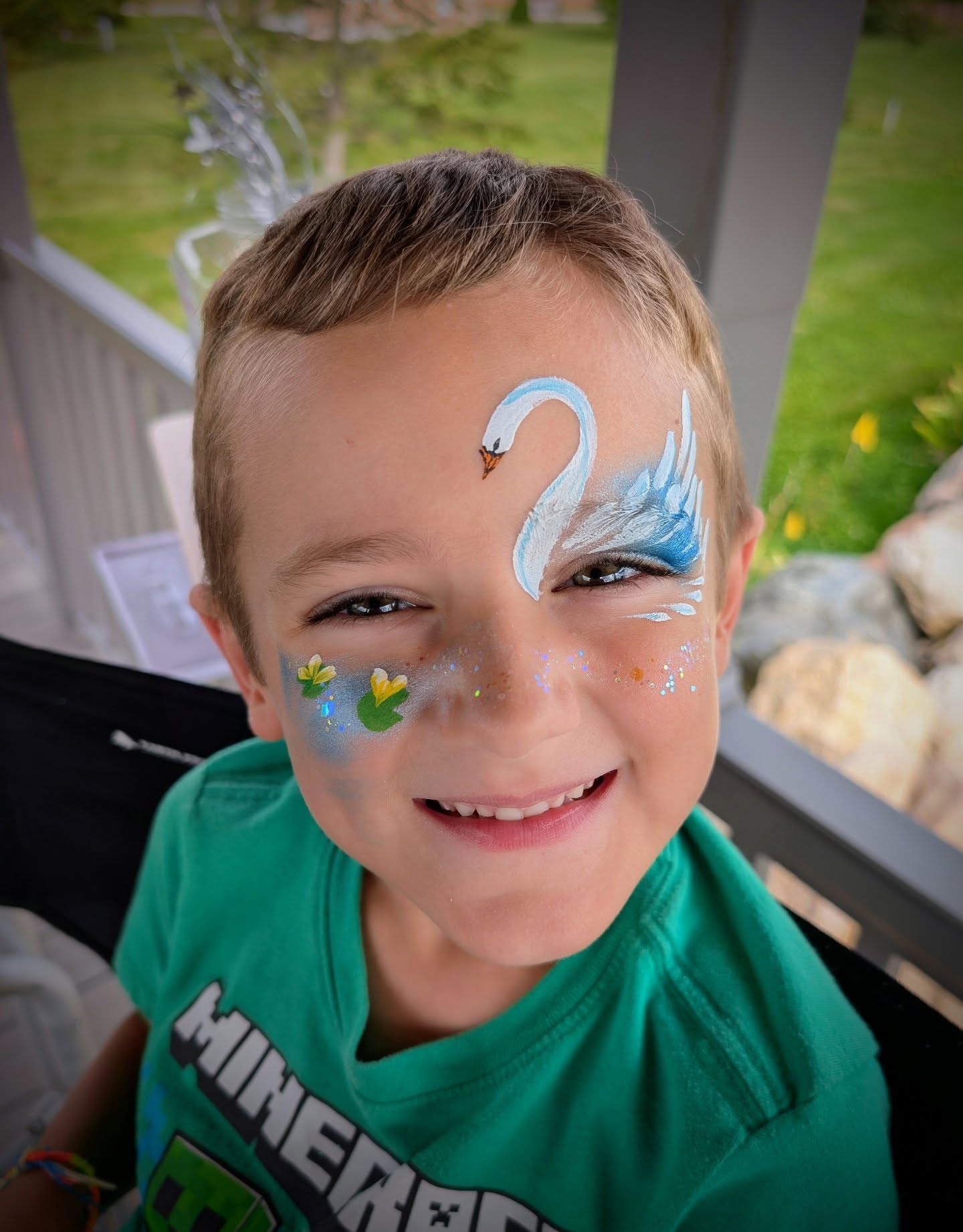 โจ๐ฆขโ๏ธSWANโ๏ธ๐ฆขโจ NEW DESIGN ALERT ๐จ Feeling reinvigorated painting swans! Beware, side effects may include, inner calm and classical background music choices. #swanfacepaint #facepaintswan #ColorPopFacepaint #slingerfacepainter #mkefacepaint #milwaukeefacepaint