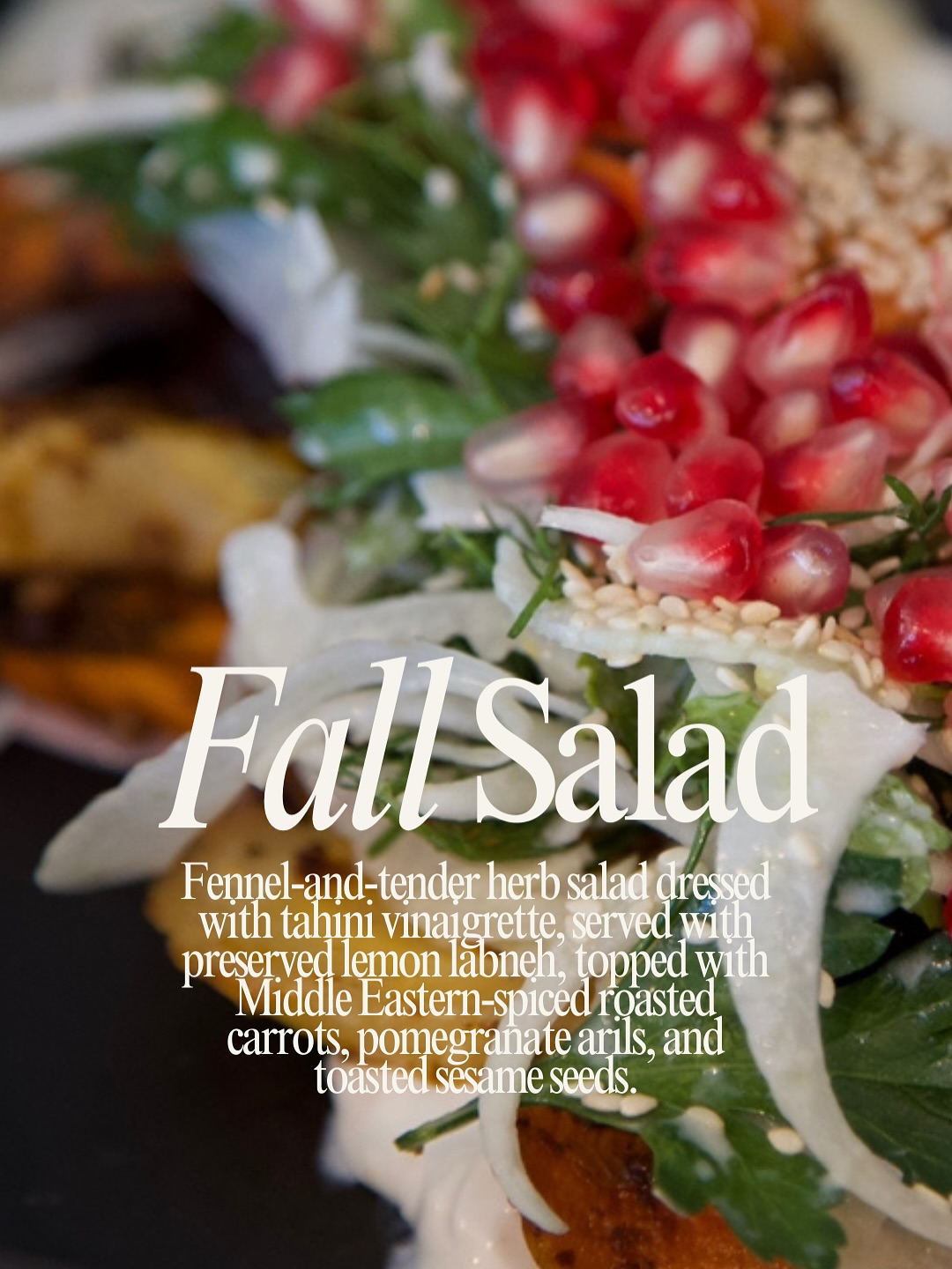 A salad worth falling for. 🍂🥗🍂🍃
Fennel-and-tender herb salad dressed with tahini vinaigrette, served with preserved lemon labneh, topped with Middle Eastern-spiced roasted carrots, pomegranate arils, and toasted sesame seeds. Come in to try the new salad, stay for the burger & brews.
📍Copper Kings Burgers — San Marcos, CA
.
.
.
.
.
.
.
#CopperKingsBurgers #BestBurgers #GourmetBurgers #JuicyBurgers #BurgerLovers #FoodieFinds #BurgerHeaven #HandcraftedBurgers #FoodiesOfInstagram #BurgerTime #GrillMasters #CheesyGoodness #TastyBurgers #BurgerAddict #EatLocal #Foodstagram #BurgerPerfection #MouthwateringEats #SmashBurgers #SanDiego #SandiegoEats #SDMagazine #bestof2025 #bestofsandiego #dontstopmenow #bestburger #bestrestaurant