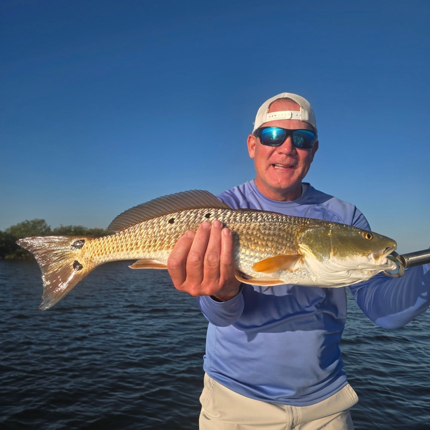 Awesome day with Long time clients catching red fish on the lagoon. #buckedupapparellc #coderedfishingcharters #floridalife #floridafishing #floridafishingproducts #newsmyrnabeach #redfish #letsfish #gofish #mosqutiolagoon #4horsemancorks #sordknives #xtratufboots #kto_customrods www.coderedfishingcharters.com