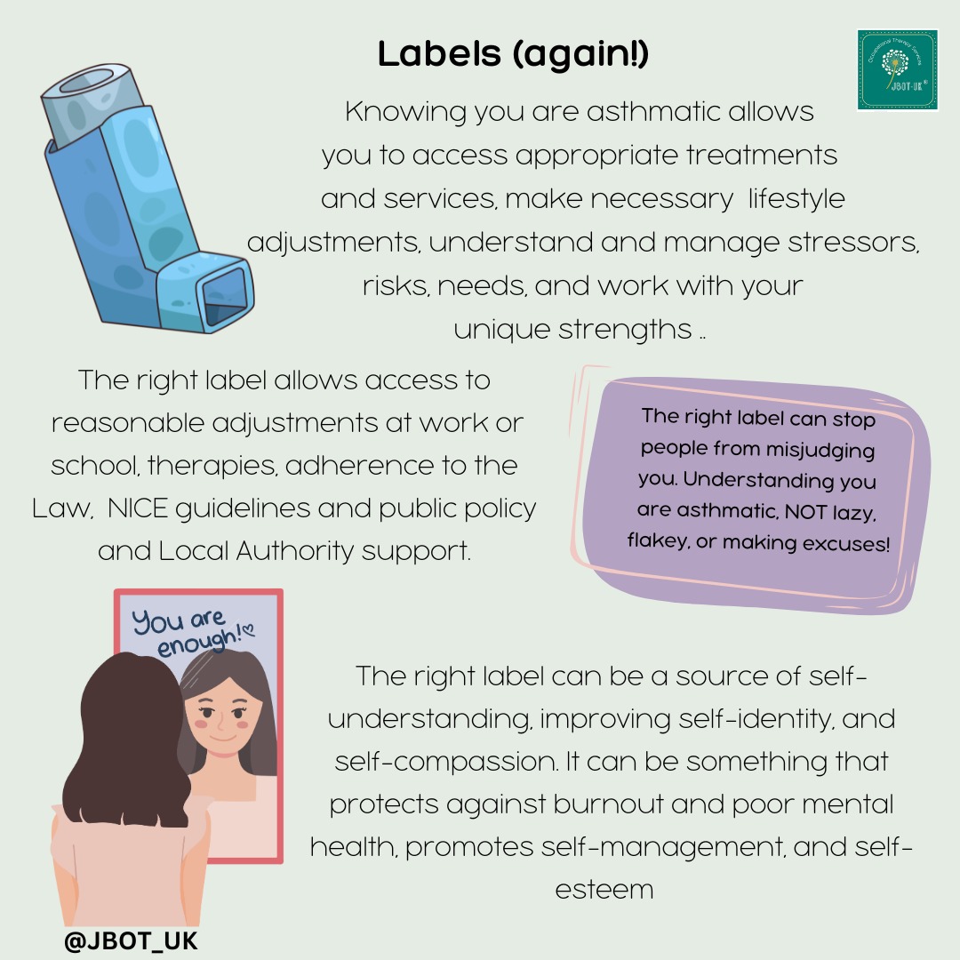 After Trump's Tylenol misinformation extravaganza, I considered the impact his narrative has, tainting a helpful medical fact (that someone is autistic) with stigma and shame.
I know I have mentioned labels before, but it really is so much better to have the right label!! The people I have had the privilege of diagnosing express how affirming and life-changing this knowledge is; to understand that you are exactly who you were meant to be.
#Autism #LateDiagnosis #Label #Asthma #AutisticFemale #Trump #Tylenol #Reviews #NoCureNeeded #PostDiagnosticRollercoaster
Reviews: https://www.jbotuk.com/general-4