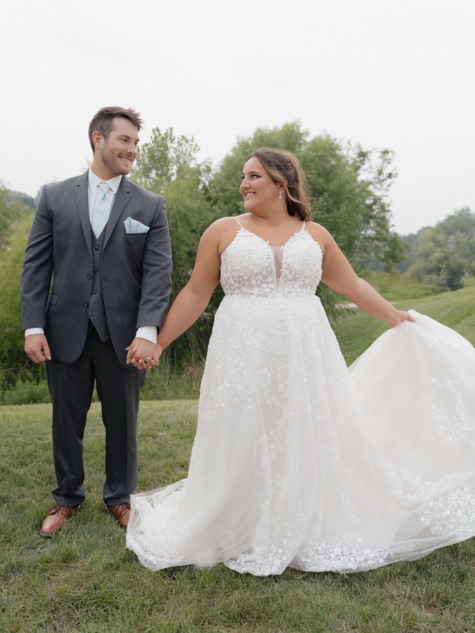 These two! What can we say other than we’re obsessed 🤍 And the dress! Grace never stopped sparkling in this beautiful gown, and If you look closely, you’ll see the subtle pink underlay that made us all swoon 💕
.
Share your Gigi wedding photos and moments with us in our DMs!
.
.
.
.
.
.
.
.
.
.
#gigiblanc #bridal #bridalboutique #wedding #weddingdress #bridalgown #bridalcollection #weddinginspiration #shopsmall #localbusiness #shoplocal #bridalshower #bridaldresses #iowawedding
