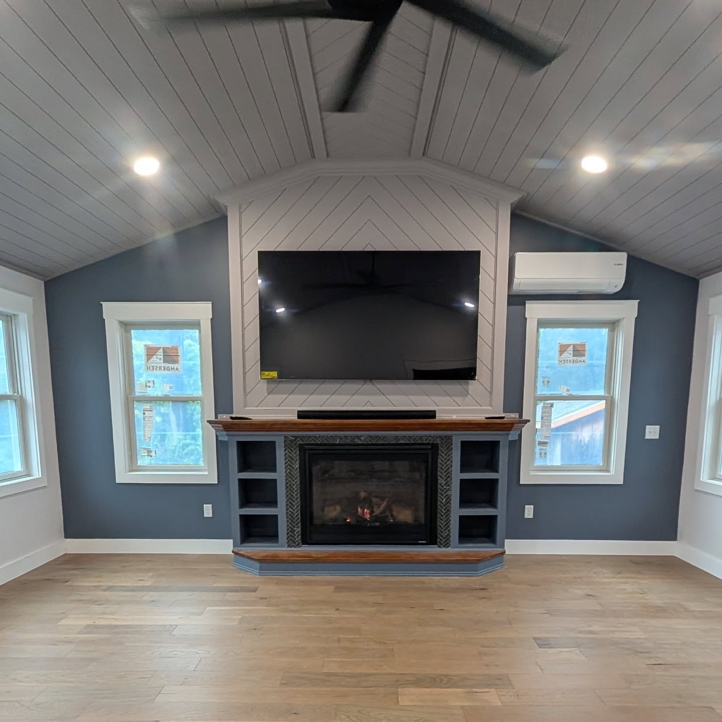 5 months in, we officially have a Certificate of Occupancy on a beautiful Great Room addition in Loudenville. Our design and build attempted to meld traditional, grand building styling with modern amenities and modern clean, lines and openness. Many more pictures to come and more work remodeling the interior of the home coming soon. Rejoice!
