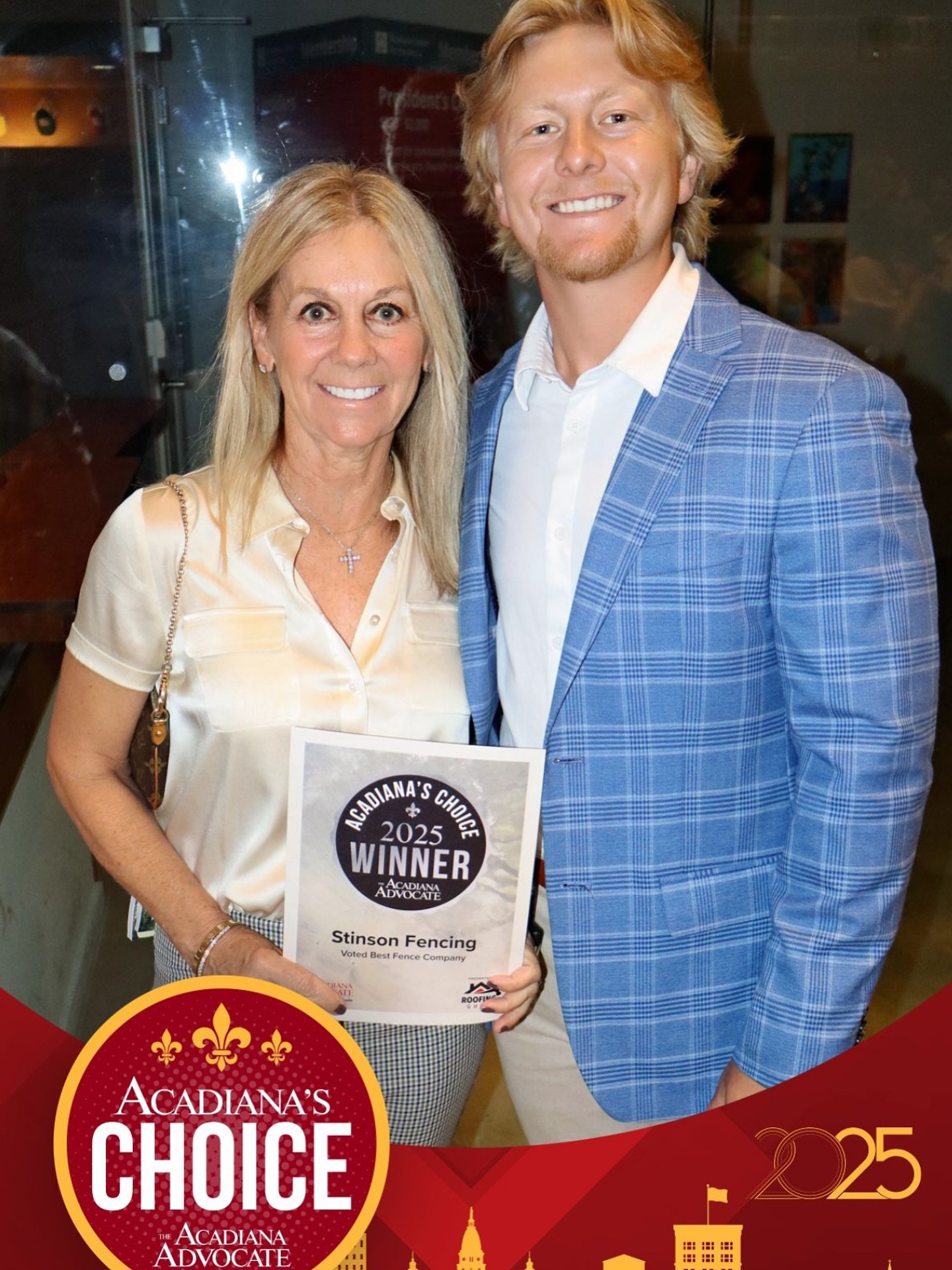 🏆 Honored to have been voted one of Acadiana’s Choice 2025 Best Fence Companies!
From family roots to community recognition, this award means so much to us 😊
NONE of this could be done without the man upstairs for continuously blessing us with opportunities to succeed.
Huge thank you to our amazing customers and community for trusting Stinson Fencing - we couldn’t do it without y'all.❤️🙌