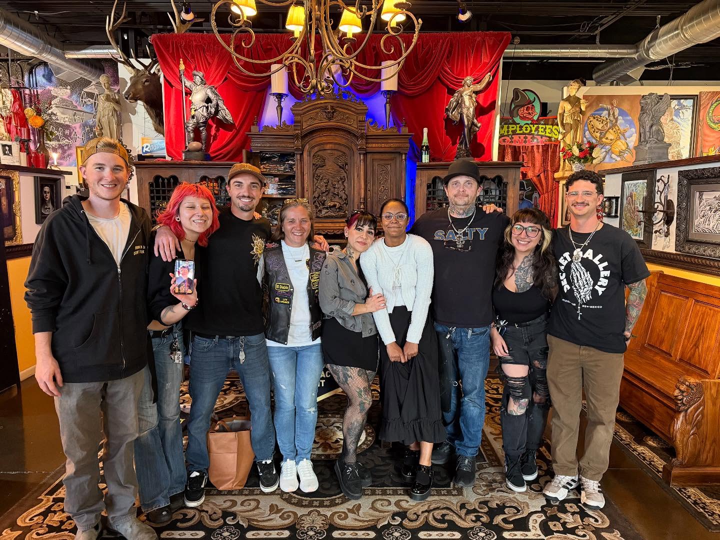 Super big thank you too this awesome crew for helping out on our benefit fundraiser on Monday! Also big things too Farina Alto and @jmartintorrez for the great pizza! And of course, too @ktrog76 and all the combat veterans that helped and got tattooed! Hope to do it again next year!! altogether we we raised nearly $4000! also thank you to everybody who shared the post and got the word out! and last but not least think to my beautiful wife @_well_hello_____7 for supporting me and helping out with this! Love you all#VeteransHelpingVeterans #VeteranSuicideAwareness #Hope #BrothersInArms #VA #CombatVeterans #Awesome #CanātStopWonātStop #truegrittattoosnewmexico#donāt give up #Tattoos #TattoosInAlbuquerque #TattoosInNewMexico #TattoosInAlbuquerque #TattooArtistAlbuquerque #action7newsalbuquerque