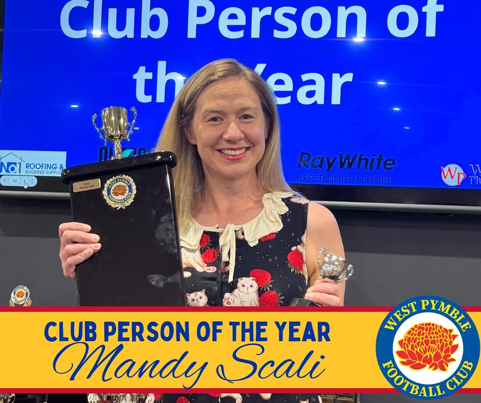 Mandy Scali, Lee Wiltshire Club Person of the Year, 2025 💛💙
This award recognises an individual who consistently goes above and beyond for the club as a whole, often behind the scenes.
They support more than just their team, or their child’s team. Often times, ‘every team is their team’ as they give such incredible support.
The winner of this year’s Lee Wiltshire club Person of the Year is an amazing individual.
Tireless patience and organisation and good humour. Kind and clear communication at a time when parents and players were eager to sign up - our first point of contact who makes people feel welcome and warmed into the WPFC community.
Tech support and guidance, going above and beyond with HOURS AND HOURS of emails and phone support - sometimes one on one, at various locations around our postcode.
In addition, helping at club events whenever needed, managing a team, playing, organising club culture events and creating a vibe and environment that people feel welcomed in.
An ultimate club ambassador!
This year we are thrilled to announce the Lee Wiltshire Club Person of the Year award goes to Mandy Scali! 💛💙