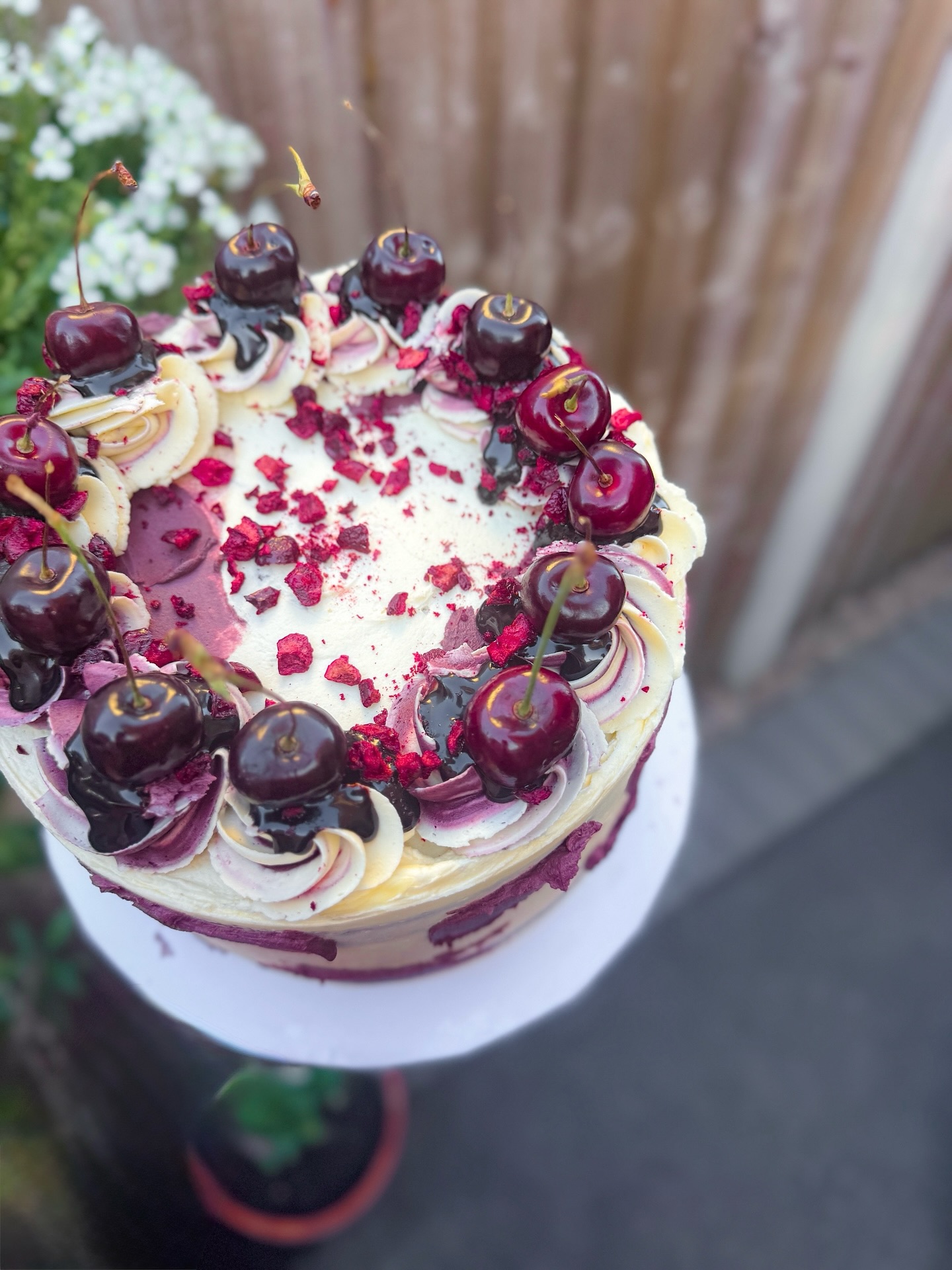 Black Forest cake for @glamberryy tomorrow ๐๐๐