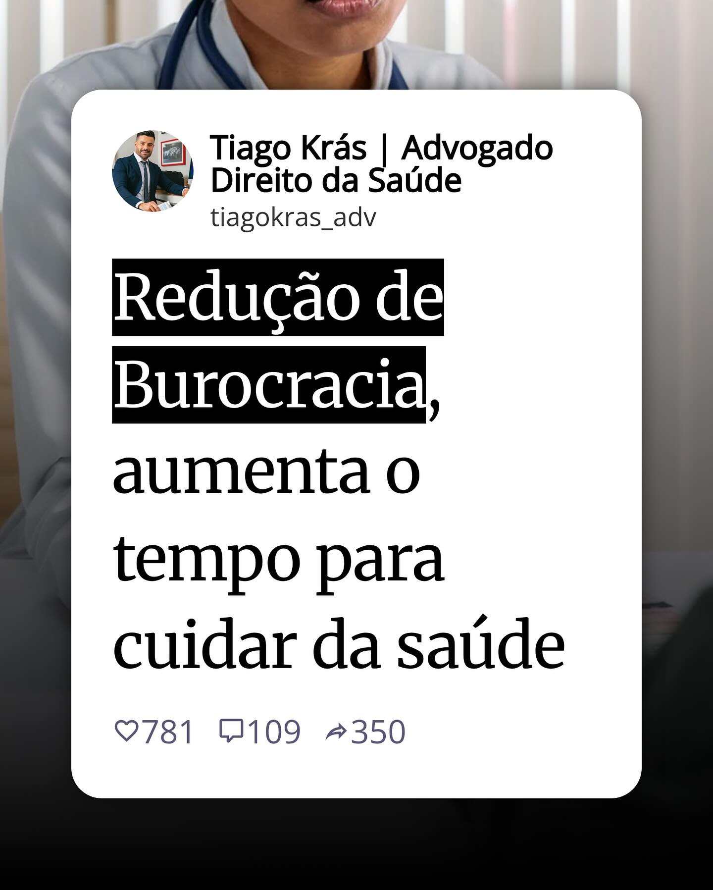 Redução de Burocracia, aumenta o tempo para cuidar da saúde
1. Redução de Burocracia na Saúde
A simplificação dos processos administrativos reduz o tempo gasto em papeladas. Isso permite que profissionais de saúde foquem mais no atendimento ao paciente.
2. Agilidade nos Atendimentos
Com a diminuição da burocracia, os atendimentos médicos tornam-se mais rápidos. Isso possibilita um retorno mais célere aos pacientes, melhorando sua experiência.
3. Acesso a Tratamentos Mais Rápido
Menos burocracia significa um acesso mais ágil a medicamentos e tratamentos necessários. Isso pode fazer a diferença na recuperação de pacientes com condições de saúde críticas.
4. Foco na Humanização do Atendimento
Ao reduzir a carga burocrática, os profissionais podem dedicar mais tempo ao cuidado e à empatia. Essa humanização é essencial para melhorar a relação médico-paciente.
5. Eficiência na Gestão de Recursos de Saúde
Com processos mais simples, a gestão de recursos e insumos fica mais eficiente. Isso ajuda instituições de saúde a utilizarem melhor seus orçamentos e a atenderem mais pacientes.
Gostou do conteúdo?
Compartilhe com quem precisa desse tipo de informação! 😉