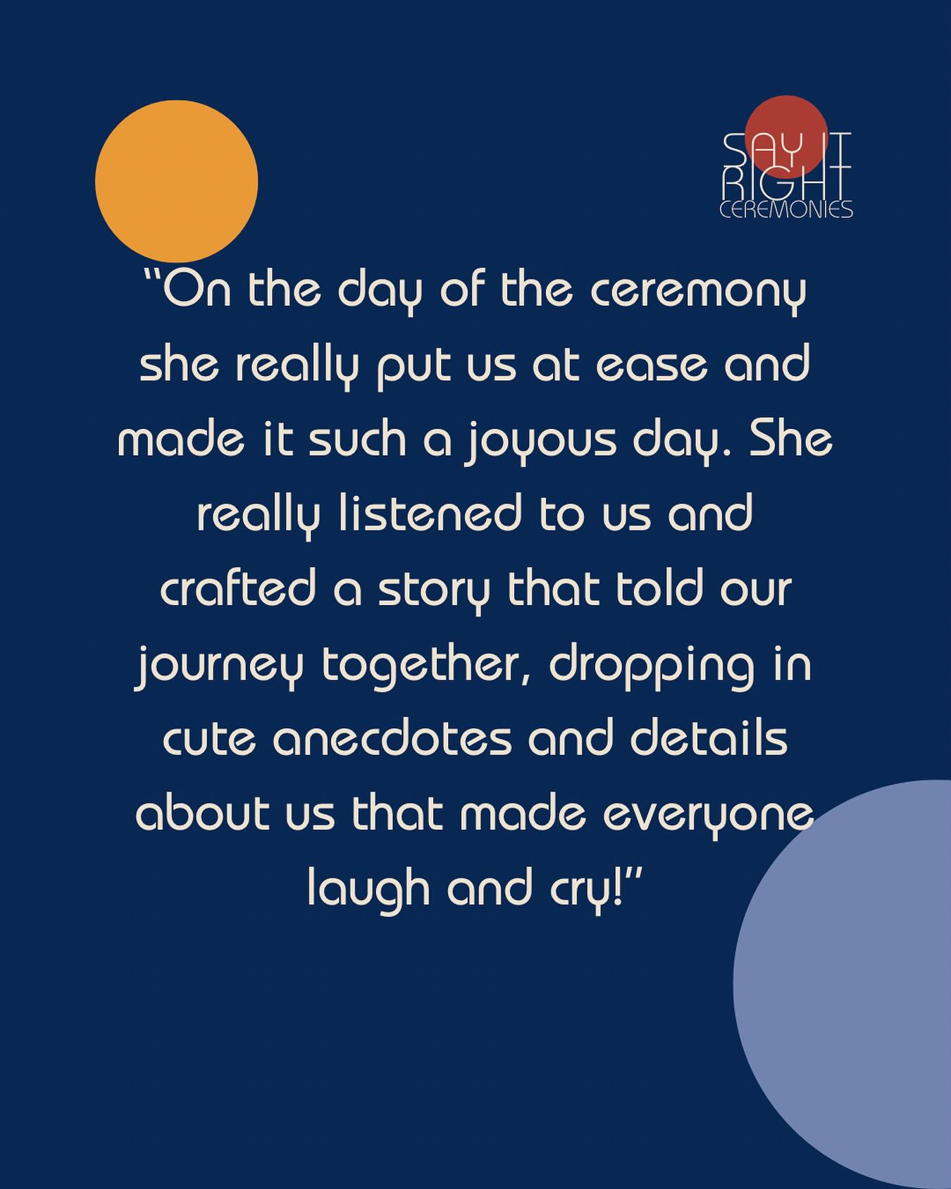 This is exactly why I do what I do 🧡
Your ceremony should feel like coming home — heartfelt, personal, and full of the moments that make your love story truly yours. I’m here to help you tell it in a way that has your guests laughing, crying, and feeling every word.
Let’s make your big day unforgettable, together ✨
📩 DM to book your free discovery call — I can’t wait to hear your story.
#SayItRightCeremonies #TabTaylorCelebrant #WeddingTestimonial #WeddingStoryteller #CelebrantLove #UniqueCeremony #RealWeddings #WeddingEmotions #JoyfulCeremonies #LaughCryRepeat #UKWeddingCelebrant #AlternativeWeddings