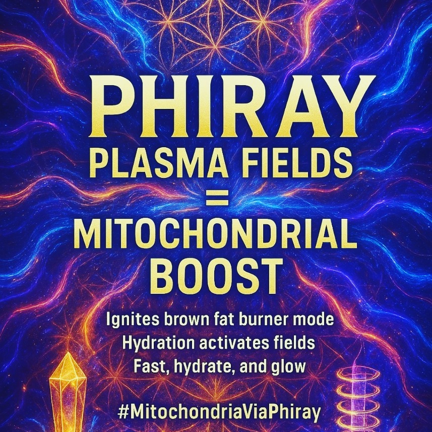 100 Benefits of Phiray (Negentropic Plasma Field)
Compact Format – For Energy, Wellness, and Consciousness Support
Pain relief
Reduced inflammation
Improved circulation
Enhanced mitochondrial function
Faster wound healing
Structured water creation
Lymphatic drainage support
Mood elevation
Increased vitality
Improved sleep quality
Mental clarity
EMF shielding
Cellular regeneration
Anti-aging effects
Skin rejuvenation
Stem cell activation
Enhanced meditation depth
Improved joint flexibility
Nervous system rebalancing
Aura strengthening
Chakra alignment
Reduced anxiety
Accelerated detoxification
Hormonal balance
Boosted testosterone
Improved oxygen uptake
Heart coherence
Eye comfort/vision support
Deeper dream states
Faster post-exercise recovery
Enhanced hydration
DNA coherence restoration
Increased HRV (heart rate variability)
Magnetic field alignment
Improved fertility
Brainwave coherence (alpha/theta)
Trauma release support
Energetic boundary strengthening
Improved digestion
Adrenal reset support
Thyroid balance
Enhanced intuition
Grounding effect
Pain-free movement
Post-surgical recovery aid
Coherent plasma interaction
Microbiome support
Anti-parasitic field dynamics
Increased focus
Rapid energetic clearing
Harmonizes nearby EM devices
Supports lucid dreaming
Strengthens energetic immunity
Tissue oxygenation
Energetic organ tuning
Reduces oxidative stress
Support for chronic fatigue
Boosts nitric oxide levels
Biofield realignment
Reduces brain fog
Muscle relaxation
Subtle detox of heavy metals
Support for emotional release
Improves balance/posture
Reverses “chaotic field” effects
Aligns water memory in body
Activates golden mean resonance
Enhances coherence in group settings
Improves plant growth nearby
Supports pets' healing
Accelerates spiritual development
Reduces allergic response
Regenerates collagen
Inner ear/balance support
Detoxifies lymph
Uplifts surrounding space
Neutralizes geopathic stress
Improves wound scar healing
Harmonizes home energy
Activates light body
Helps dissolve energetic blockages
Resets biorhythms
Protects aura after trauma
Boosts energy from groundin