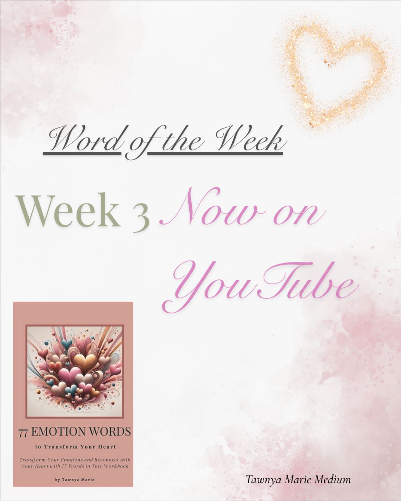 ✨ Well, that is so funny! If you watched last week’s word, then you know exactly why this week’s word is FUNNY! 🤭
The truth is… if you don’t deal with your emotions, they’ll always find a way to circle back around. 🌙💫
⸻
#77EmotionWords #WordOfTheWeek #EmotionsMatter #EmotionalAwareness #InnerHealing #FunnyButTrue #SelfGrowthJourney #MindfulLiving #EmotionalWellness #PersonalGrowth #LifeLessons #ArtWithHeart #tawnyamariemedium #YouTubeSeries