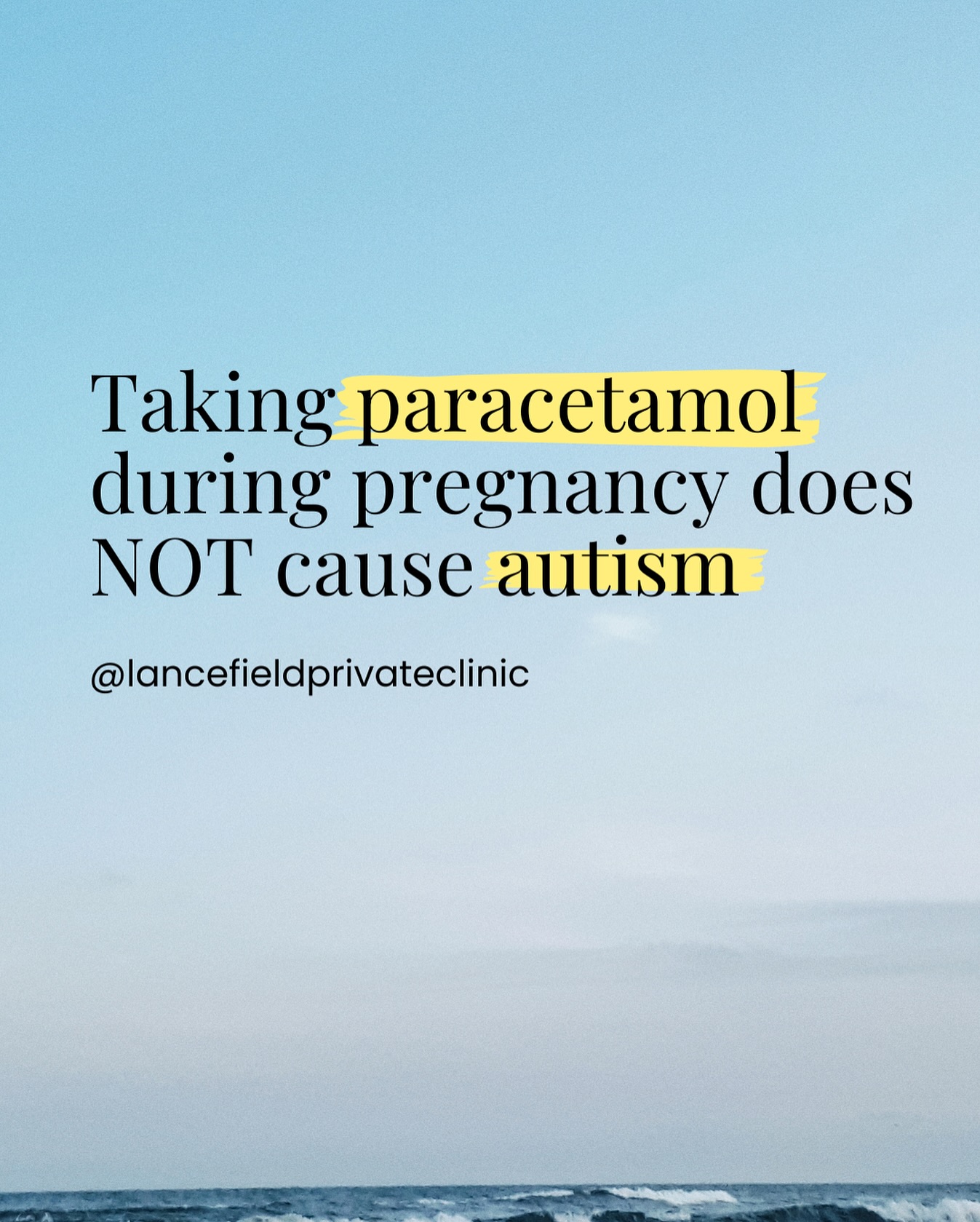 We know some recent claims about Paracetamol and autism may be worrying. Please know: there’s NO reliable evidence that Paracetamol causes autism.
If you’ve used Paracetamol during pregnancy or given it to your child, you did NOTHING wrong. You did not cause your child’s autism. Autism is NOT something that needs fixed - we celebrate our autistic community and all their strengths.
At Lancefield Private clinic we’re here to support families with compassion, understanding, and evidence-based care #autism #fakenews