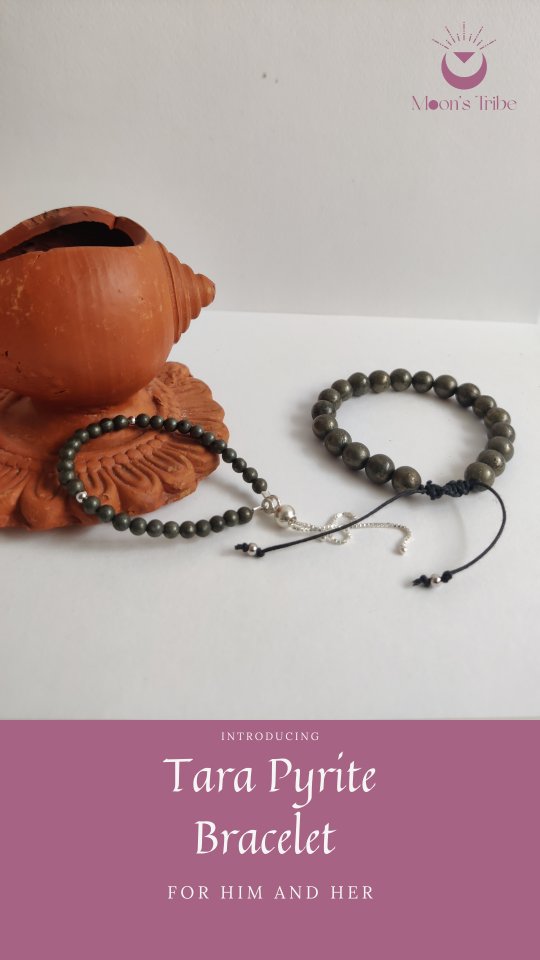 This Diwali, celebrate love, prosperity, and new beginnings with a meaningful gift ✨
Our Pyrite bracelet set for him & her is designed as the perfect couple’s gift — combining style with energy.
💫 Pyrite, known as the stone of wealth and abundance, is believed to attract prosperity, success, and good fortune — making it the ideal gemstone for Diwali gifting.
🌙 The men’s design is bold with silver accents, while the women’s bracelet is sleek and minimal, so together they create a balanced pair — just like you and your partner.
Whether you’re looking for a spiritual Diwali gift, a luxury couple bracelet, or a thoughtful way to welcome wealth and harmony into your life, this set brings meaning to your celebrations.
Gift prosperity. Gift energy. Gift love. This Diwali, shine with Pyrite.