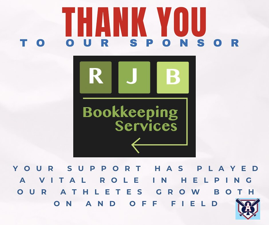 Ace’s Baseball Organization would like to thank RJB Bookkeeping for their generous sponsorship. Your support plays a vital role in helping our team grow compete and succeed both on and off the field!